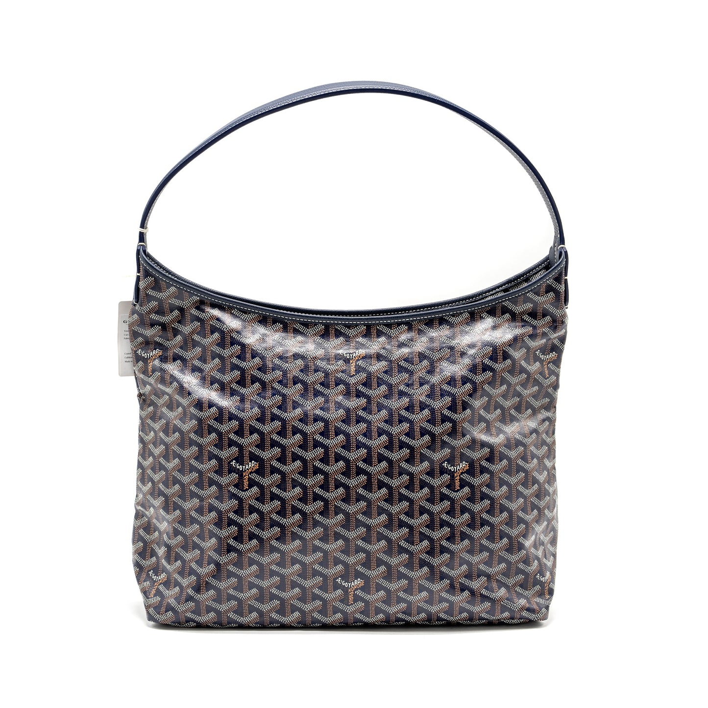 Goyard Boheme Hobo Bag Goyardine Canvas/Calfskin Navy SHW