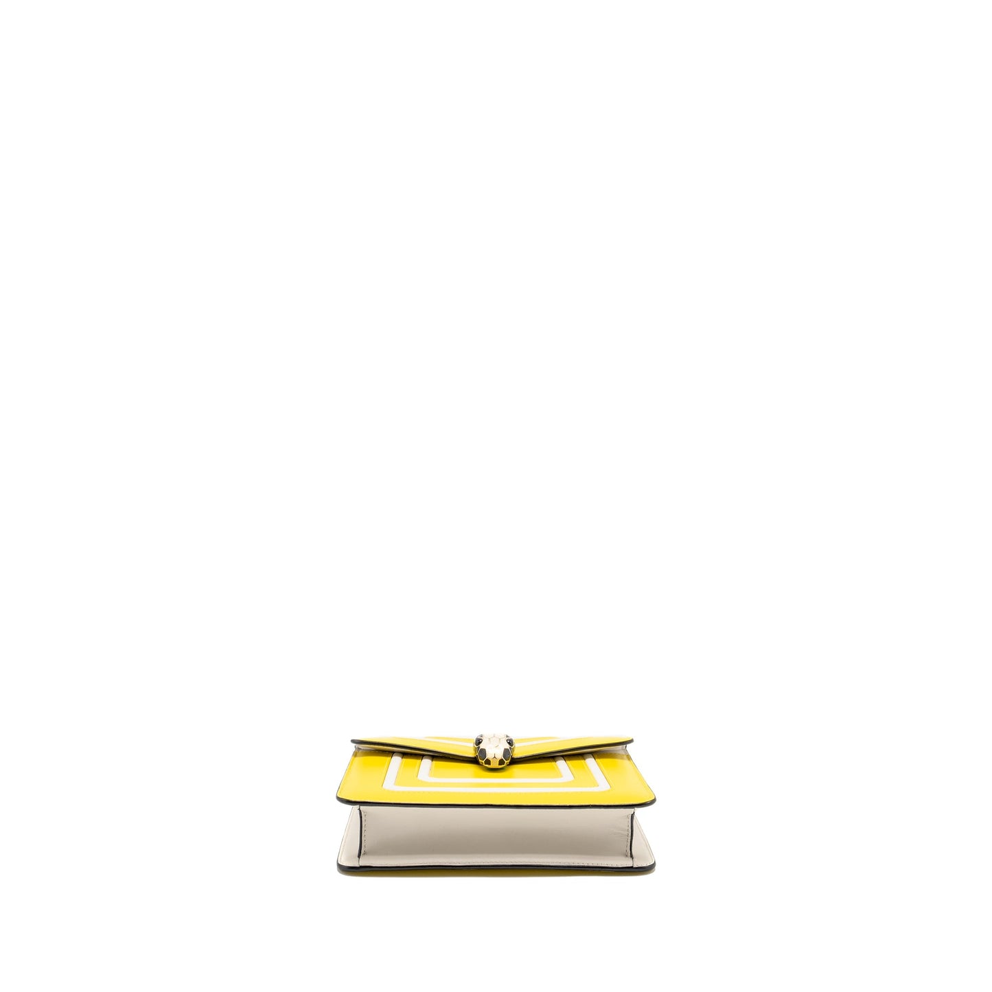 Bvlgari Serpenti Forever Crossbody Bag Calfskin Yellow/White LGHW