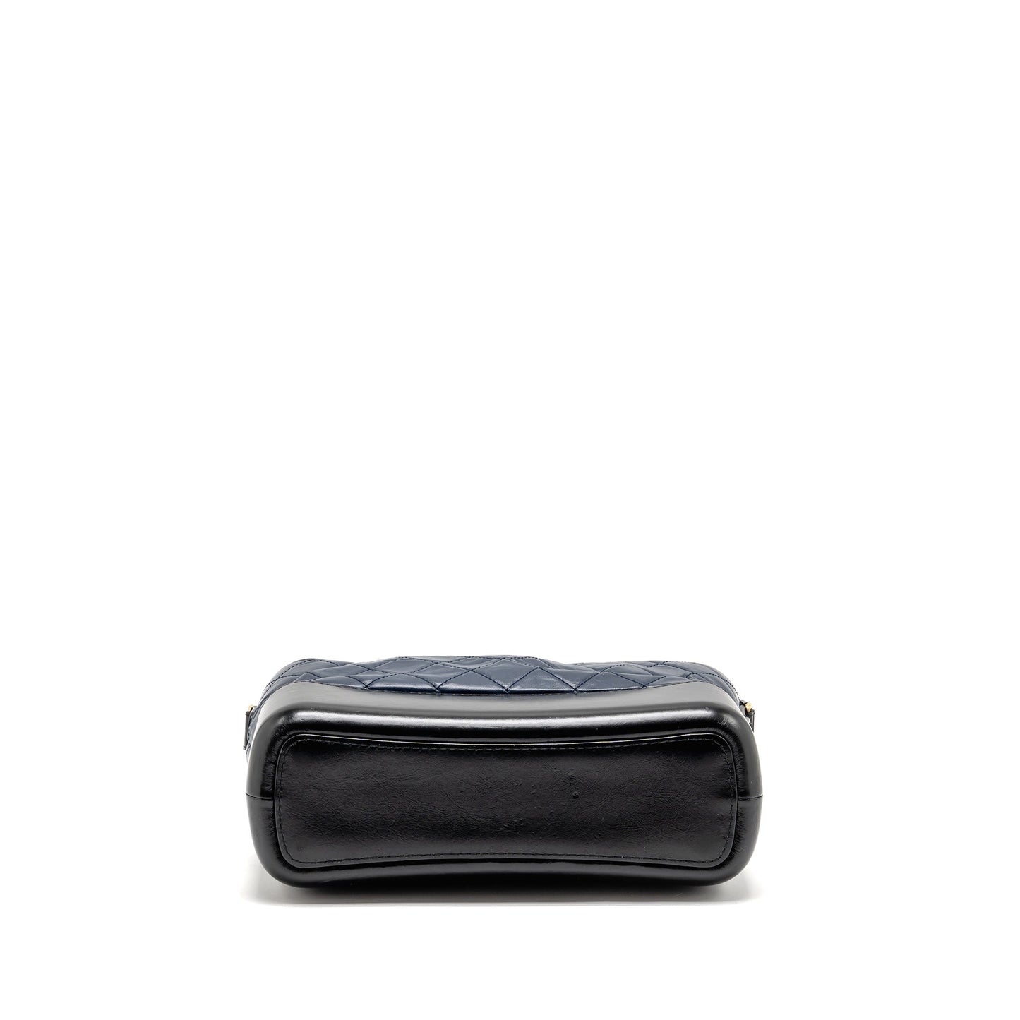 Chanel Gabrielle Hobo Bag Aged Calfskin Navy/Black Multicoloured Hardware