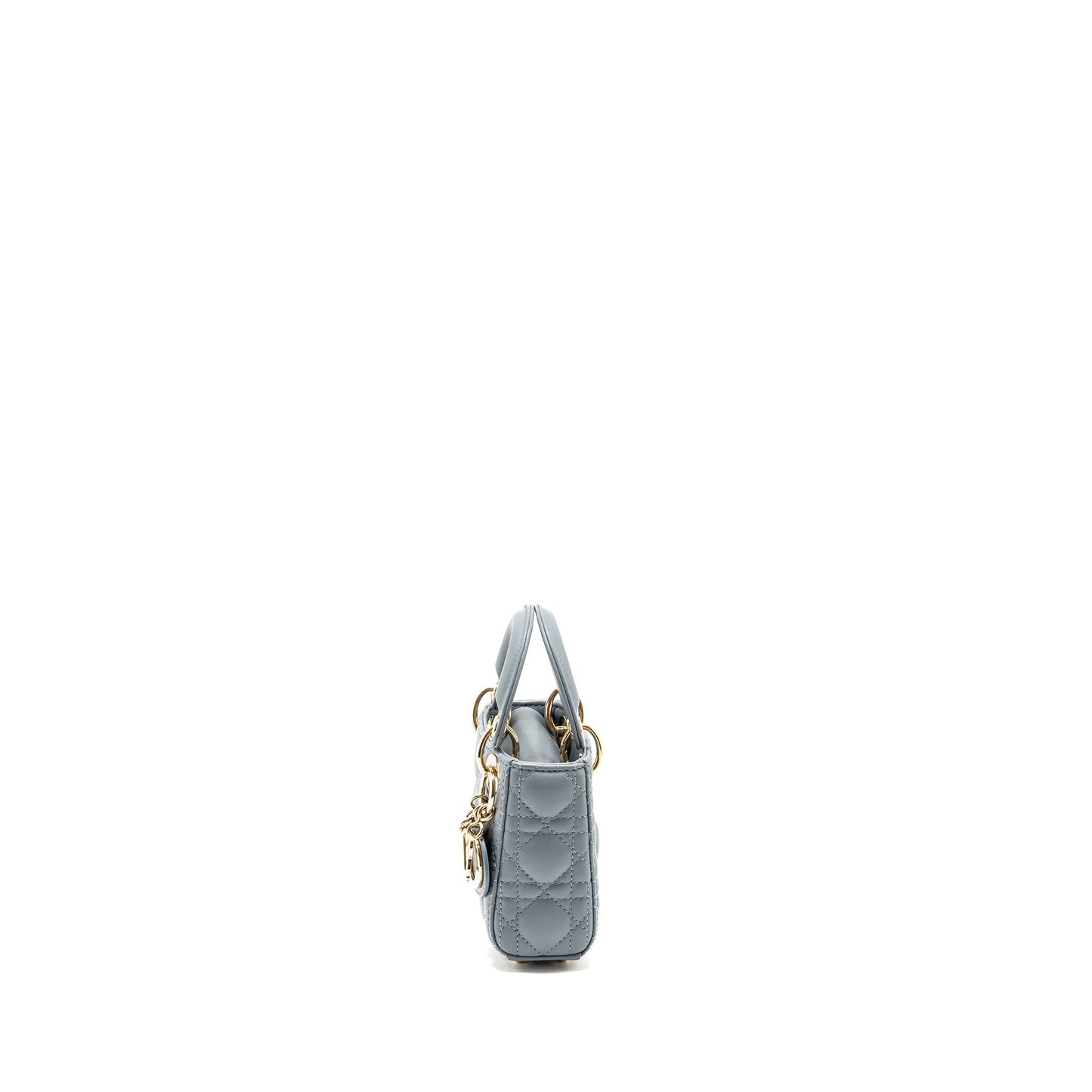 Luxury Dior Micro Lady Luxury Dior Lambskin Grey LGHW