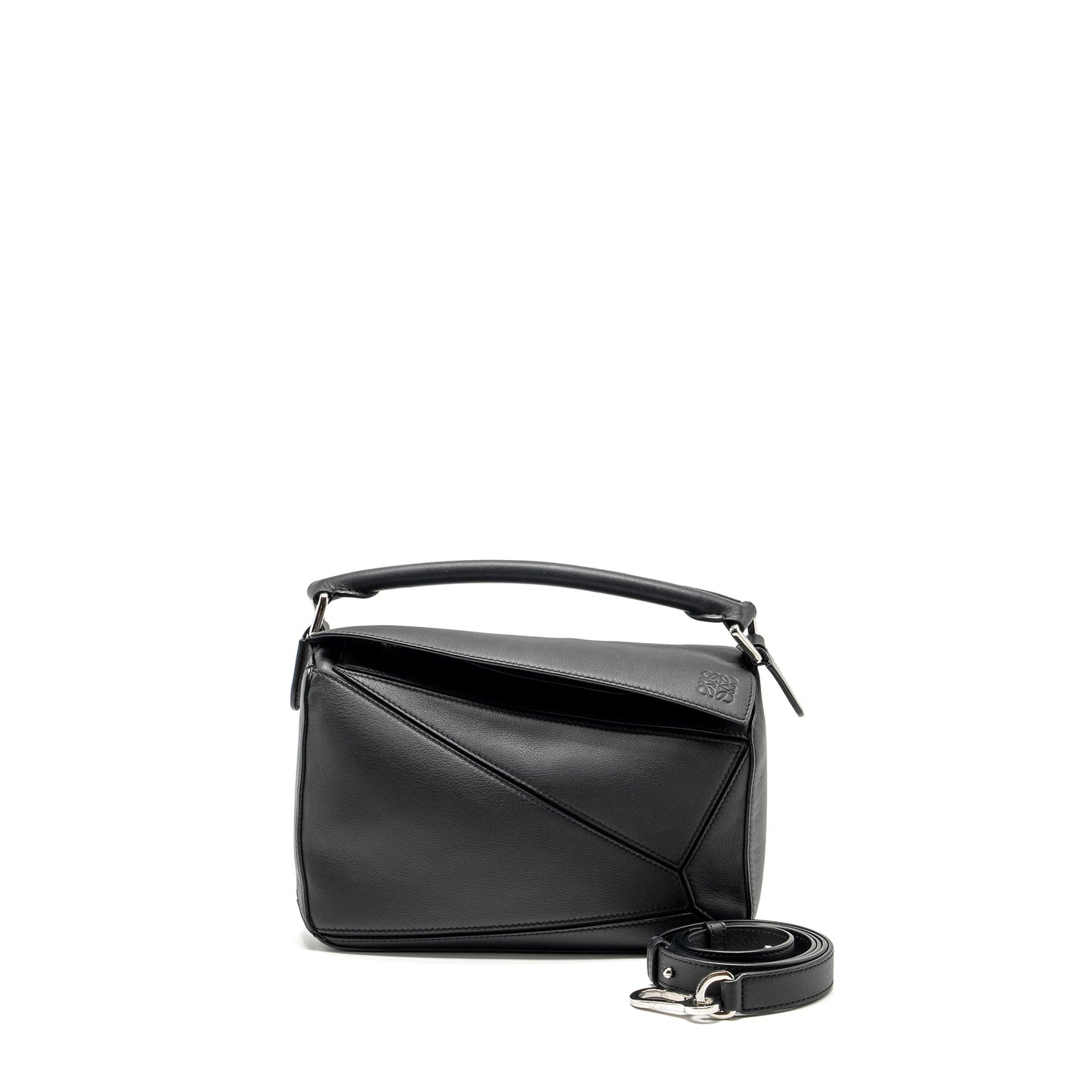 Loewe Small Puzzle Bag Calfskin Black SHW