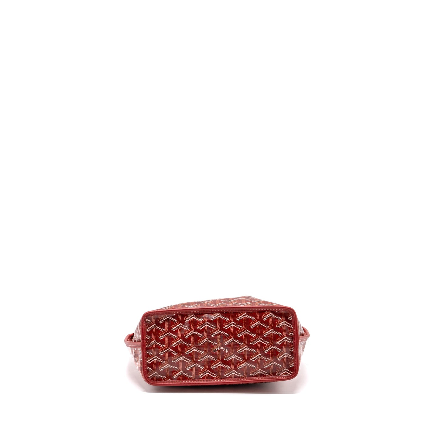 Goyard Mini Anjou Tote Bag Canvas/ Calfskin Red SHW
