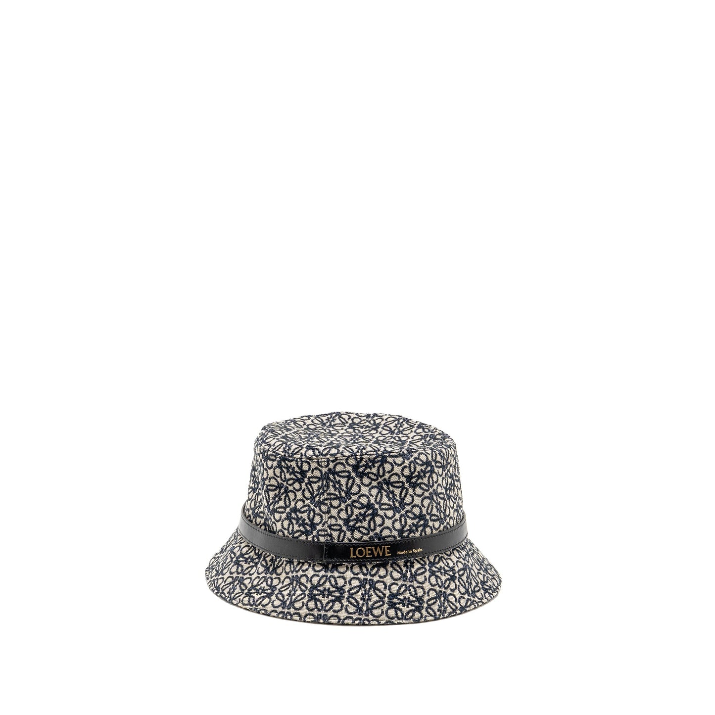 Loewe Size 57 Anagram Jacquard Bucket Hat Navy/Black