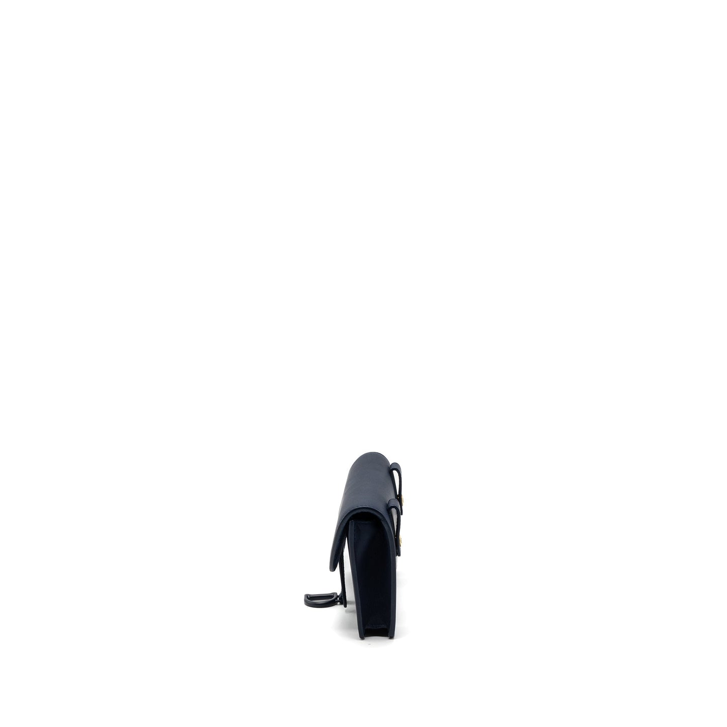 Luxury Dior saddle belt pouch calfskin blue with blue hardware