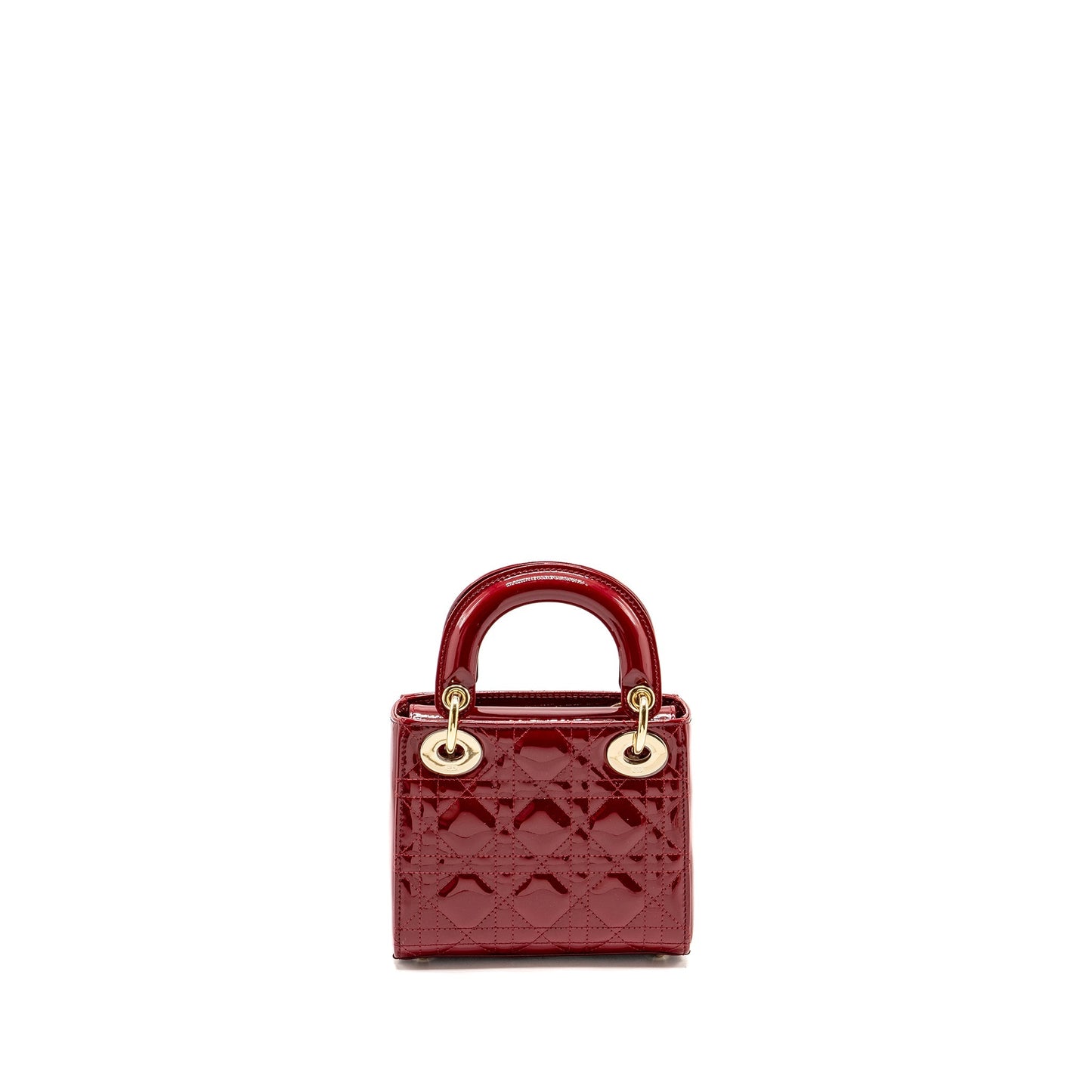 Luxury Dior Mini Lady Luxury Dior Patent Red LGHW