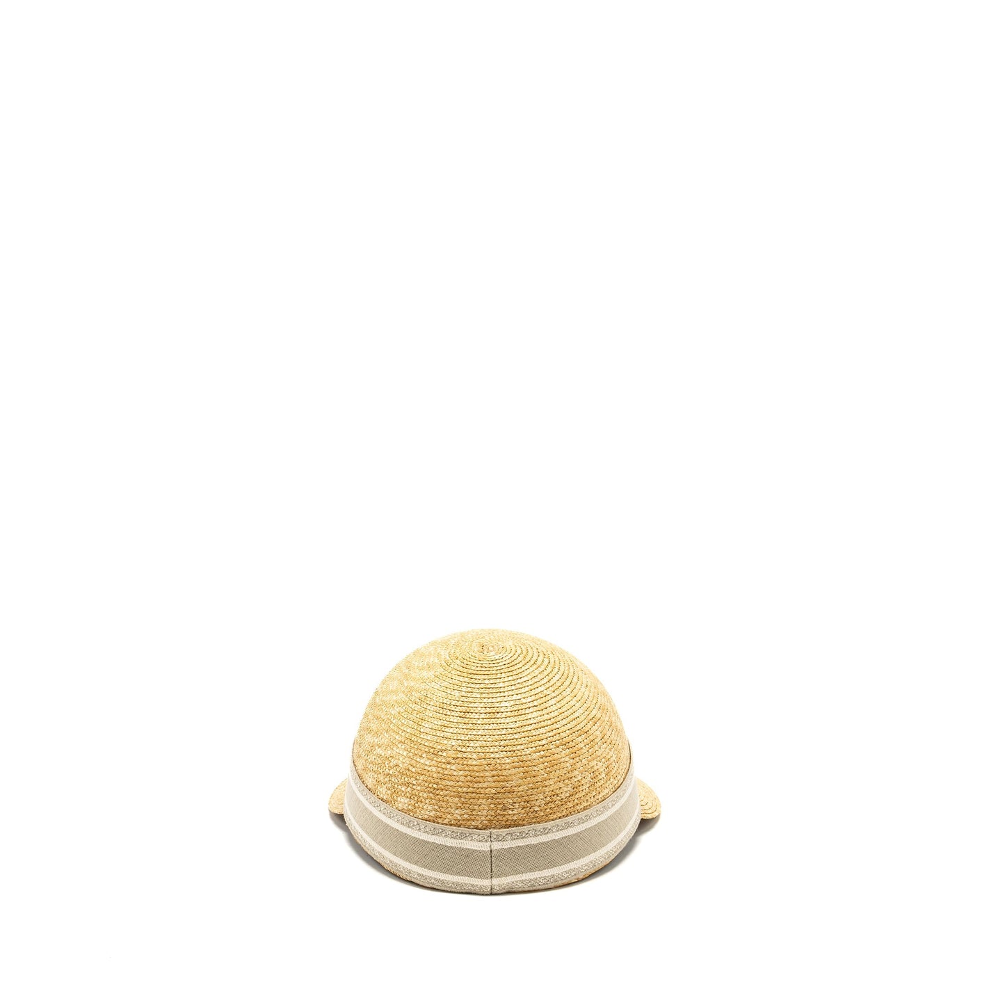 Luxury Dior Size 57 Raffia Cap Grey/Multicolour