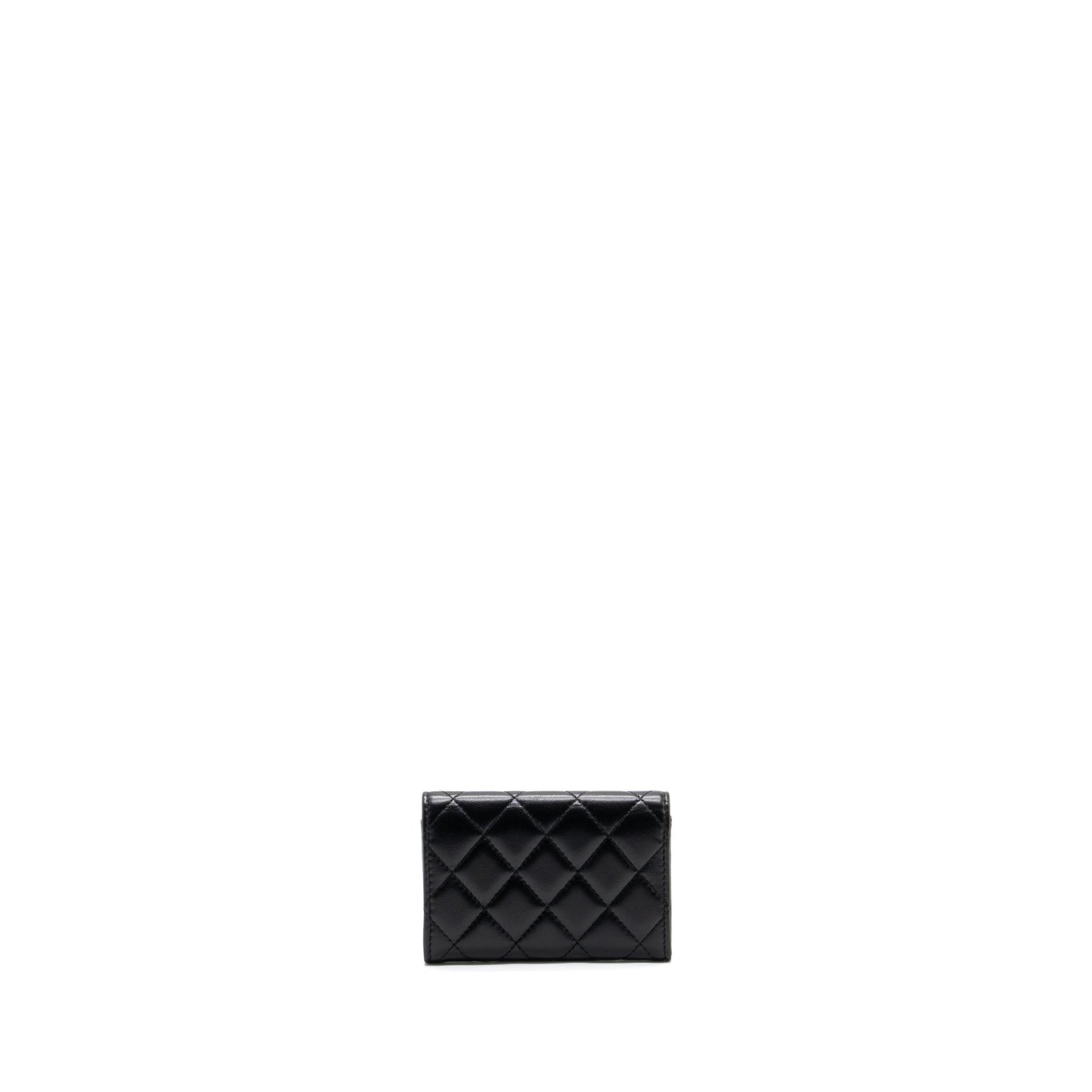 Chanel Classic Flap card holder Lambskin Black SHW