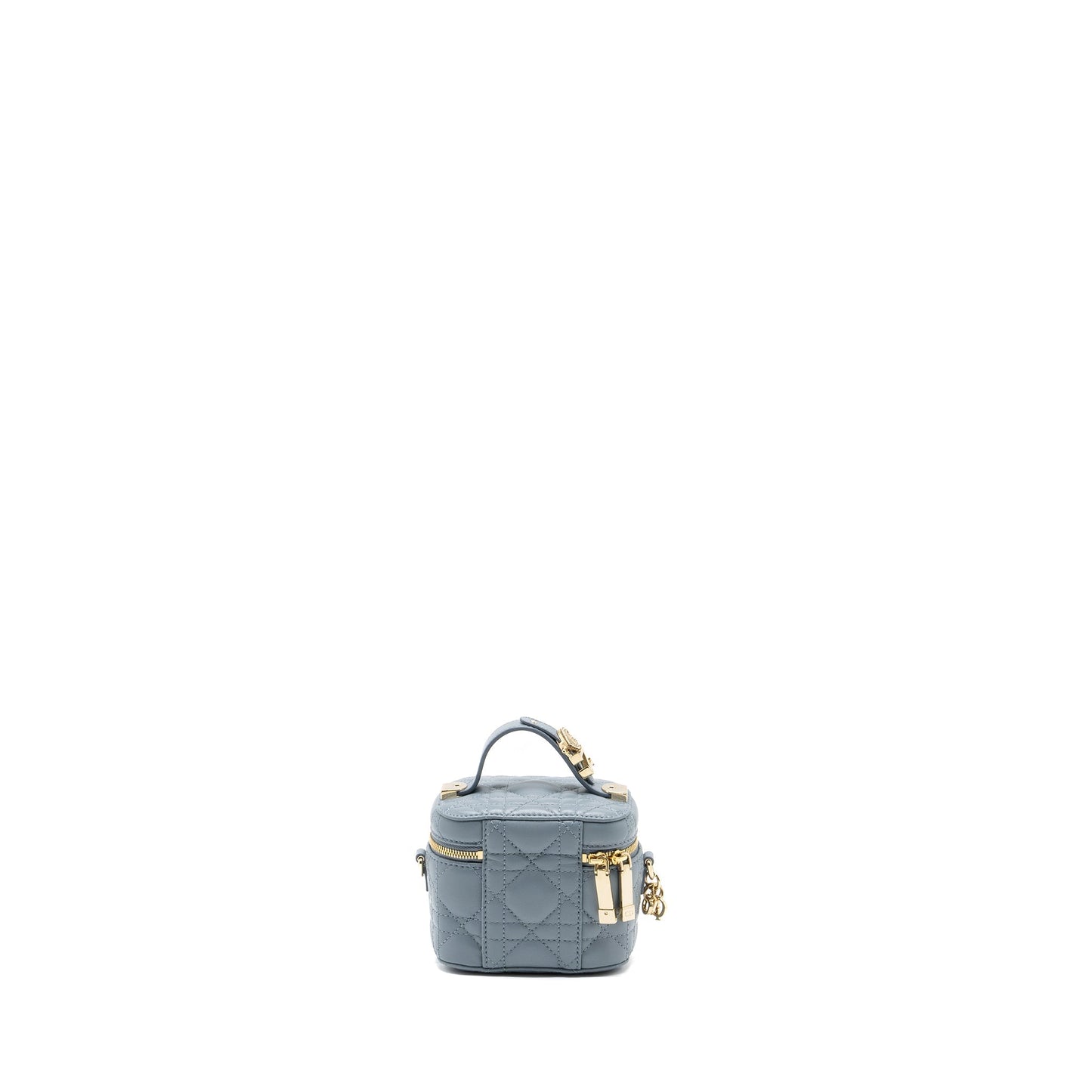 Luxury Dior Micro Lady Luxury Dior Vanity Case Lambskin Light Grey LGHW