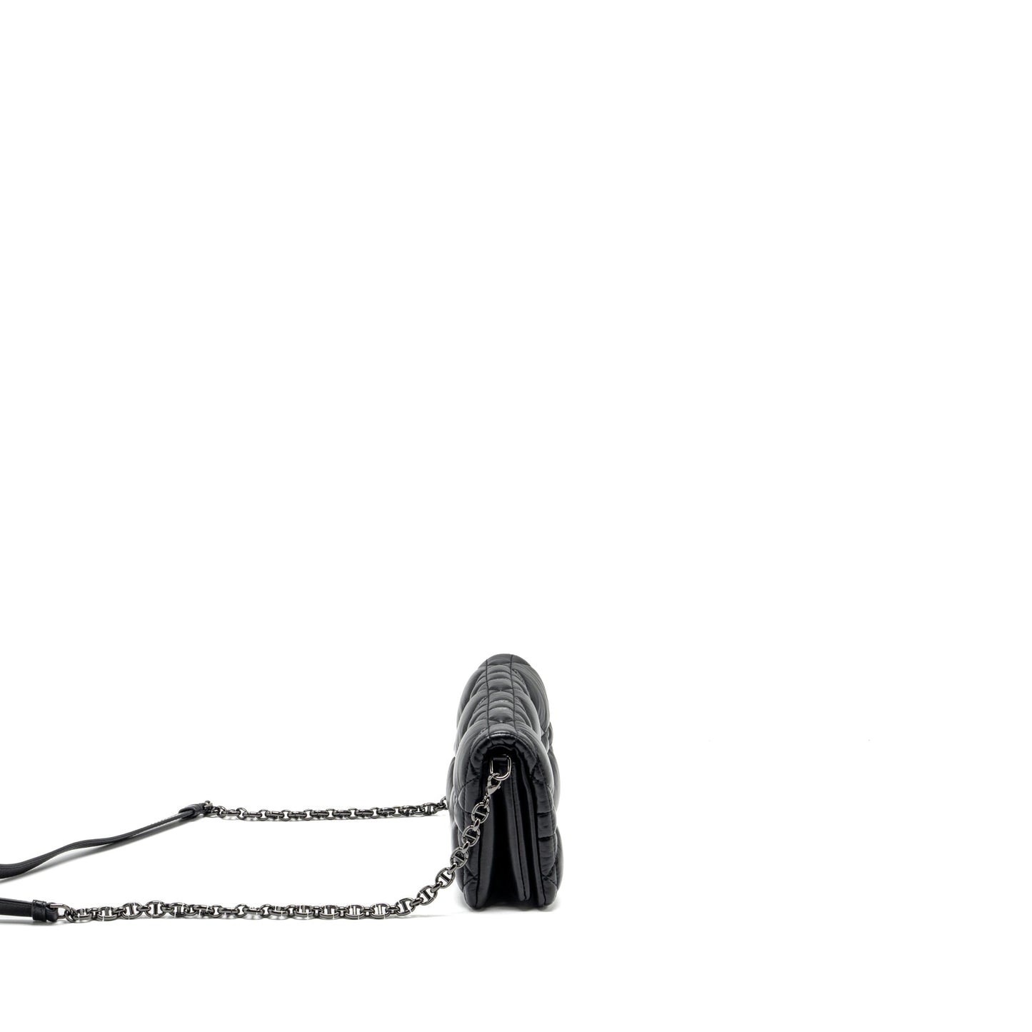 Luxury Dior Mini Caro Flap Bag Calfskin Black with Black Hardware