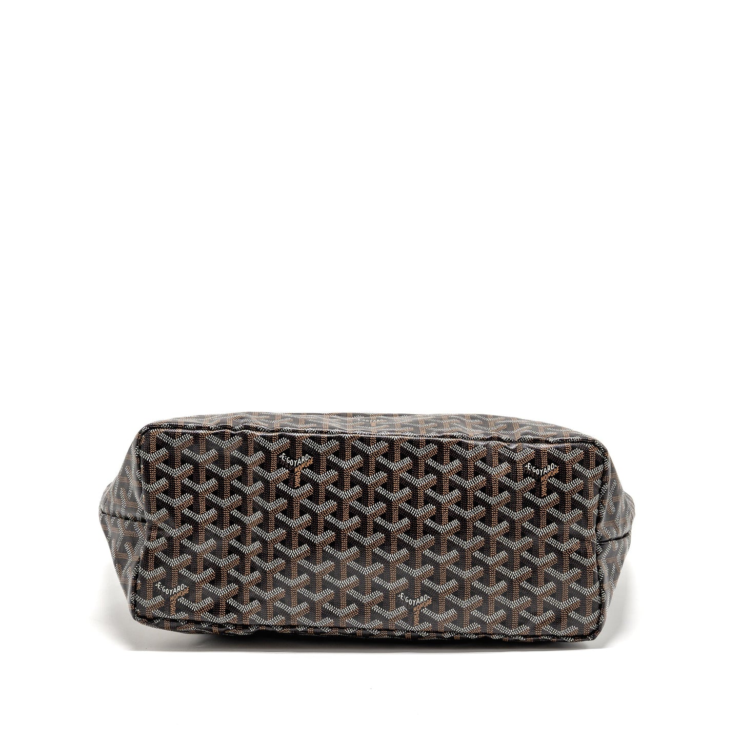 Goyard Saint Louis PM Tote Goyardine Canvas/Calfskin Black SHW