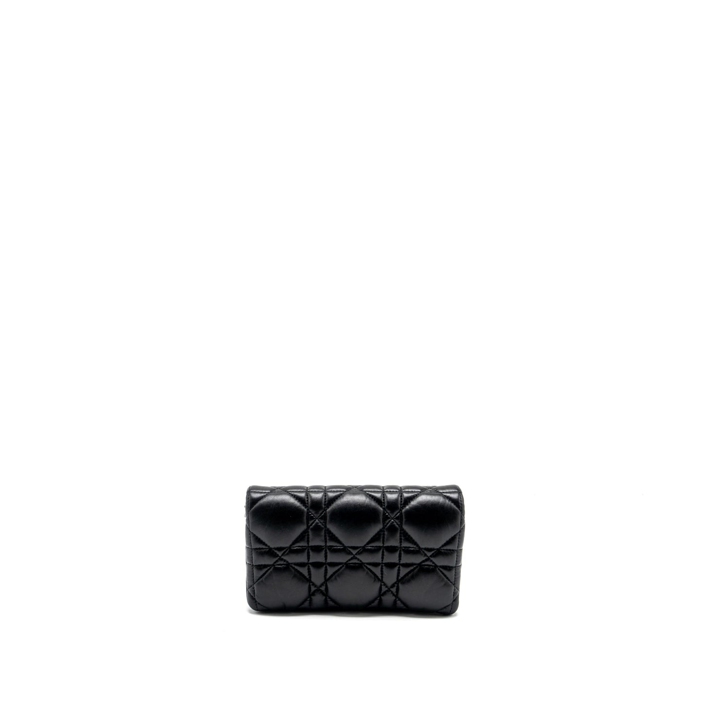 Luxury Dior Mini Caro Flap Bag Calfskin Black with Black Hardware