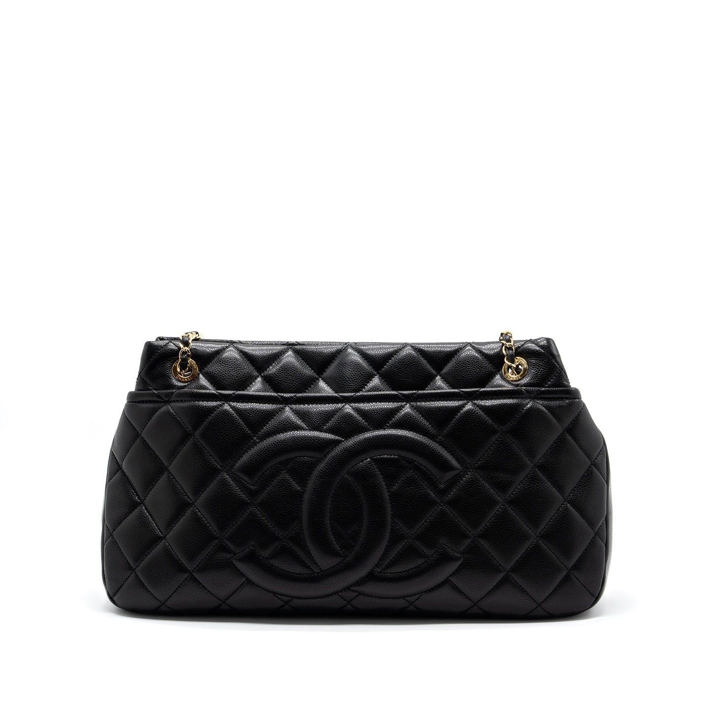 Chanel Matelasse Chain Tote Bag Caviar Black GHW
