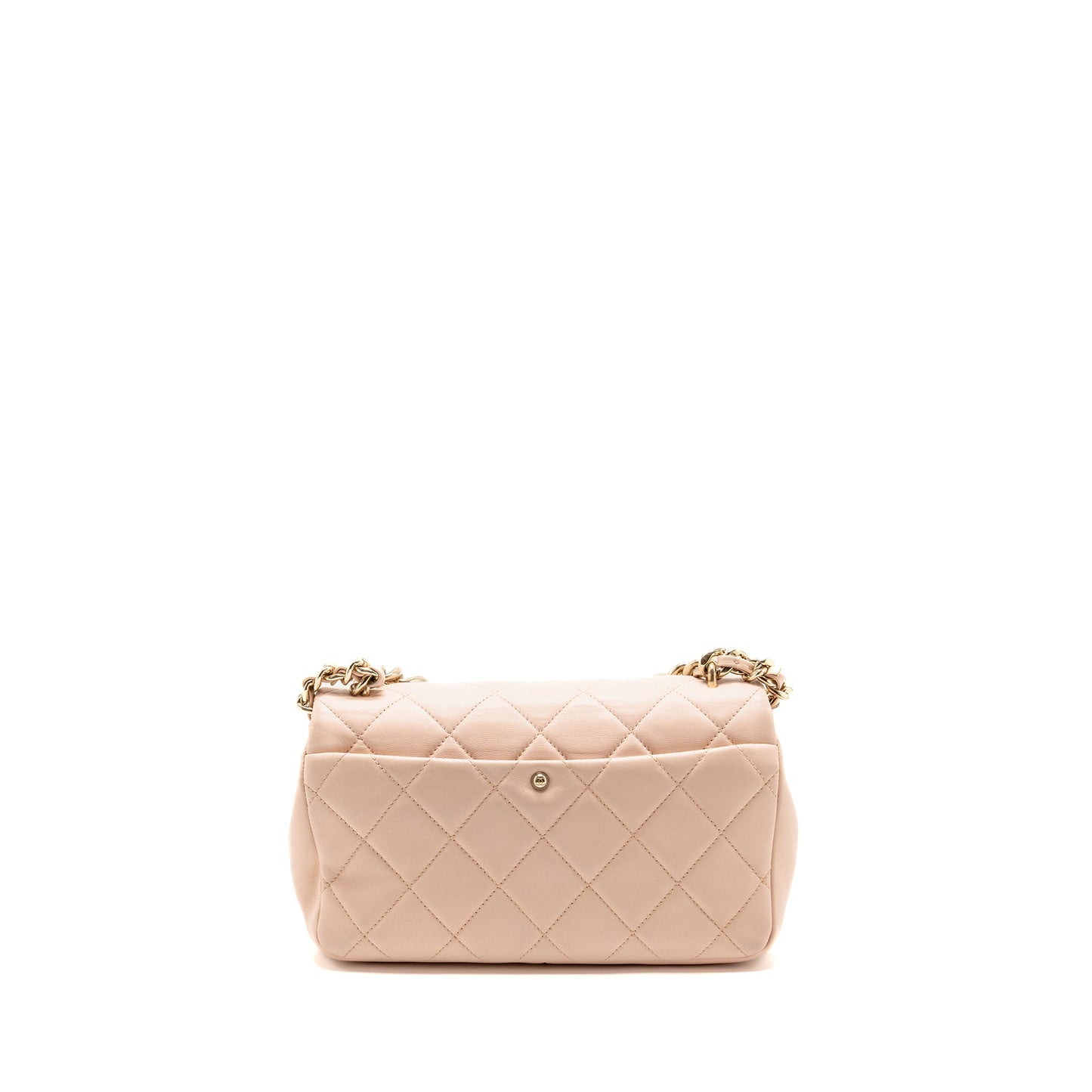 Chanel Giant Top Handle Rectangular Flap Bag Lambskin Pink LGHW (Microchip)