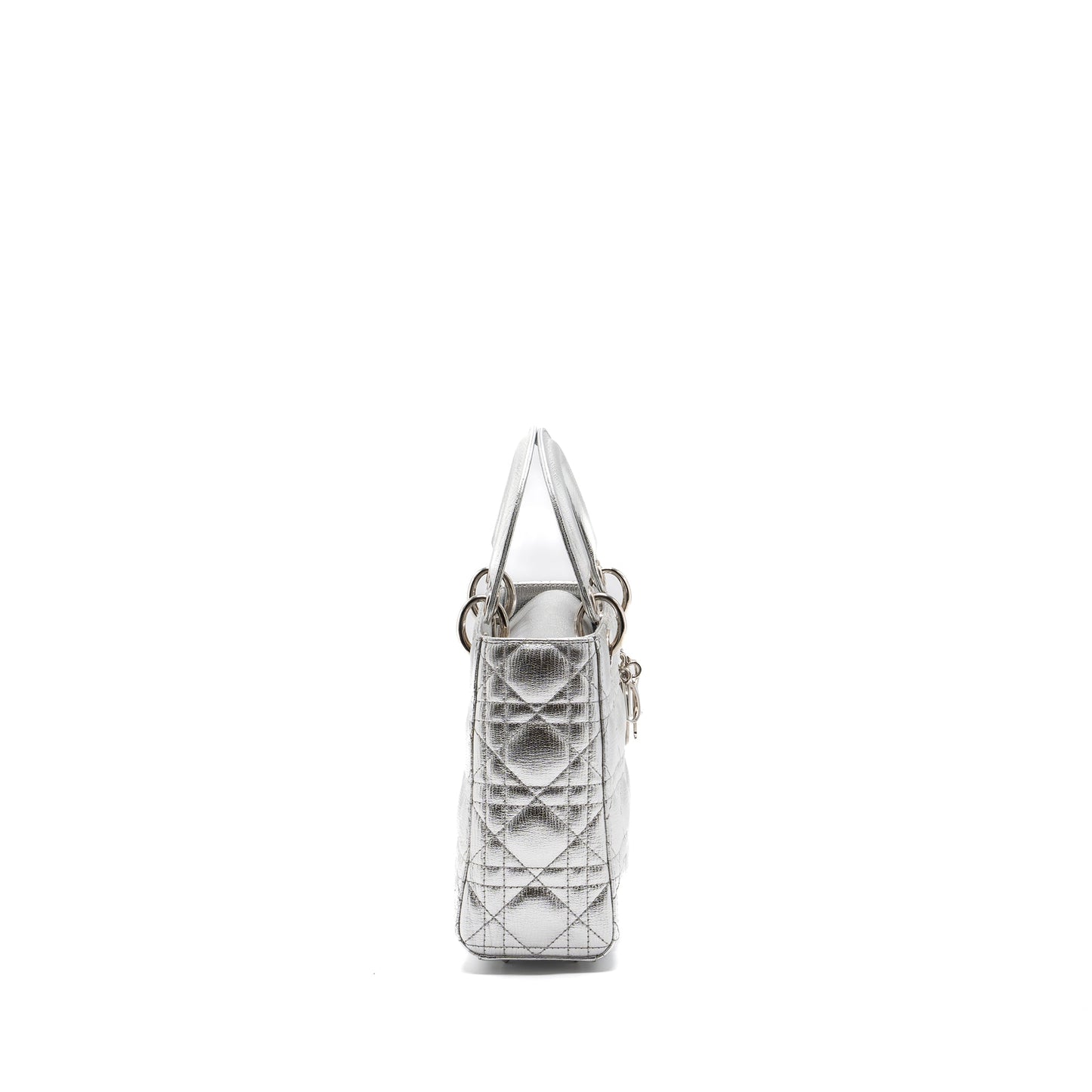 Luxury Dior My ABC Luxury Dior Small Lady Luxury Dior Bag Calfskin Silver SHW