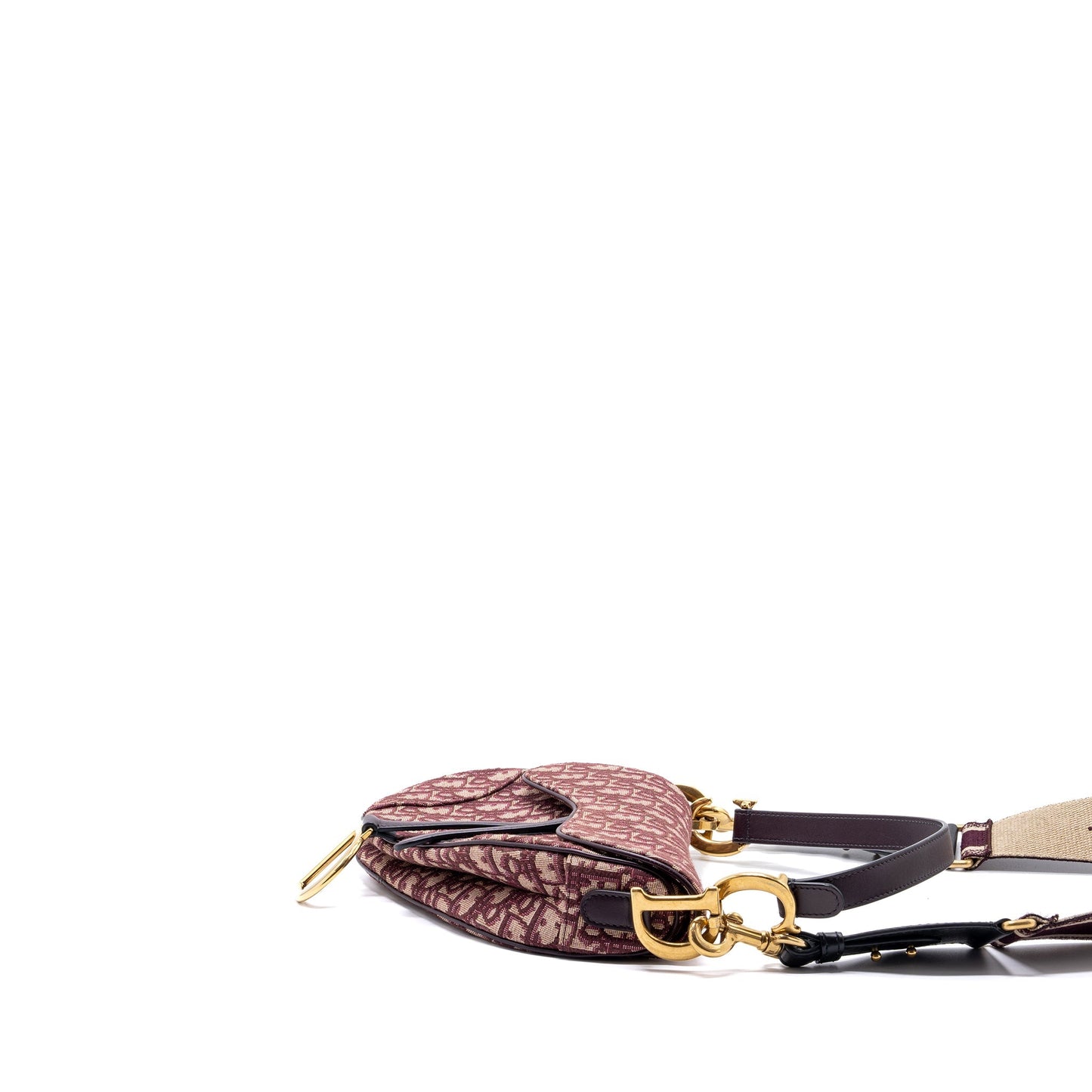 Luxury Dior Medium Saddle Bag Red Oblique Embroidery GHW With An Extra Luxury Dior Strap