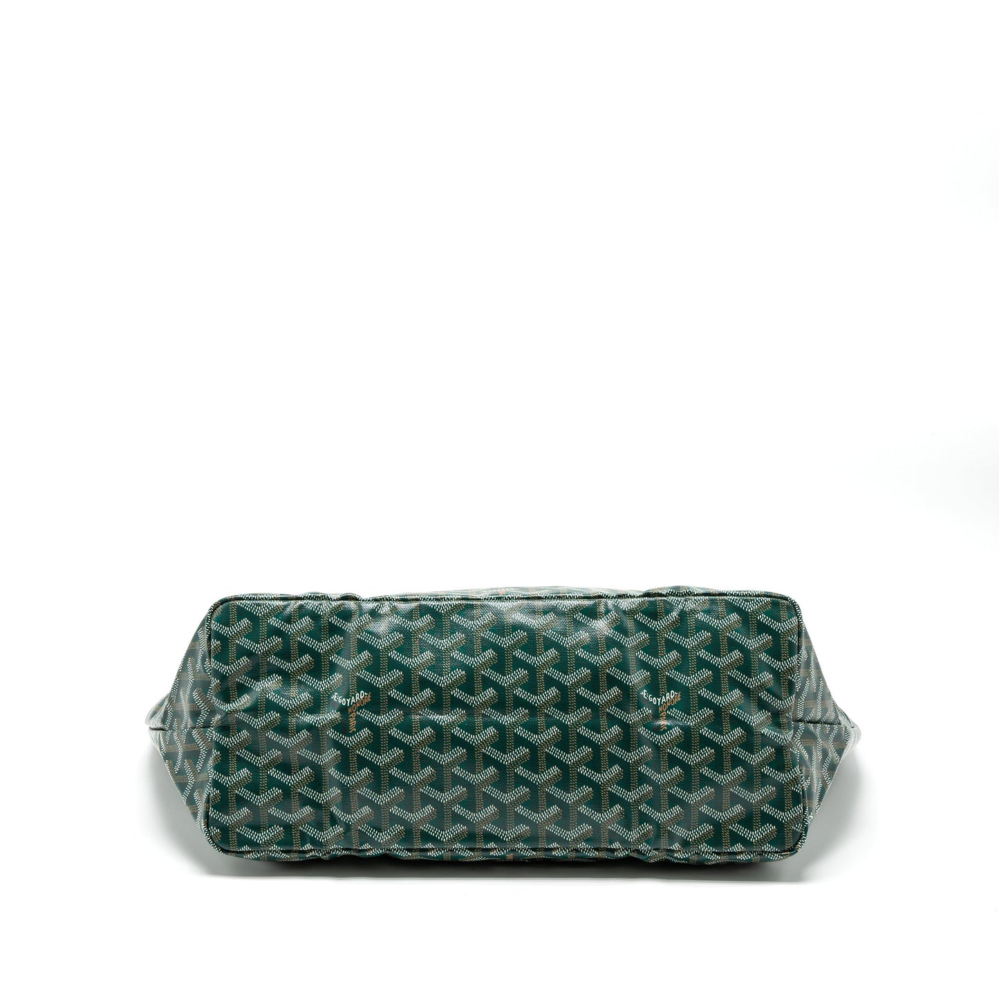 Goyard Saint Louis PM Tote Bag Goyardine Canvas Green SHW