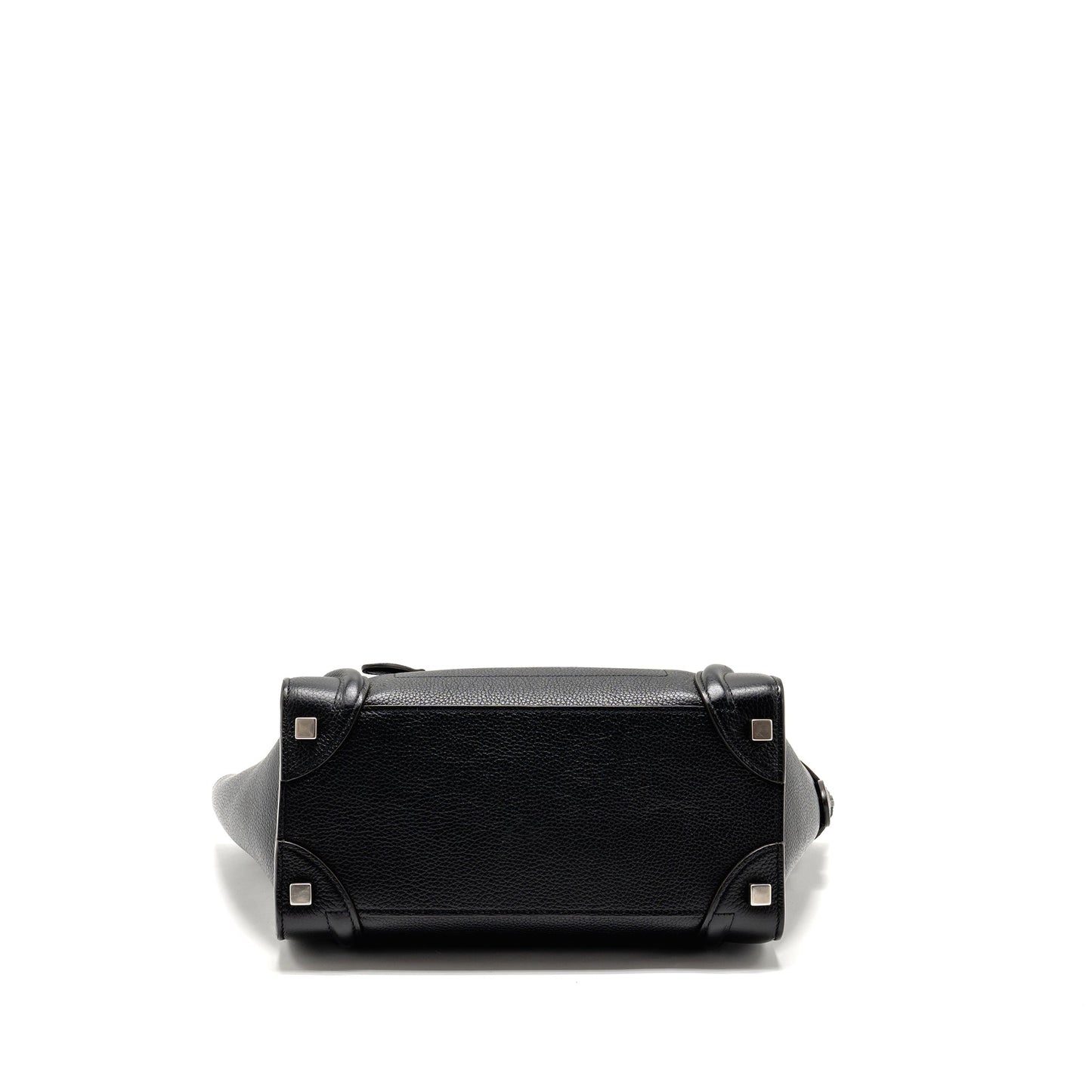 Celine Micro Luggage Bag Calfskin Black SHW