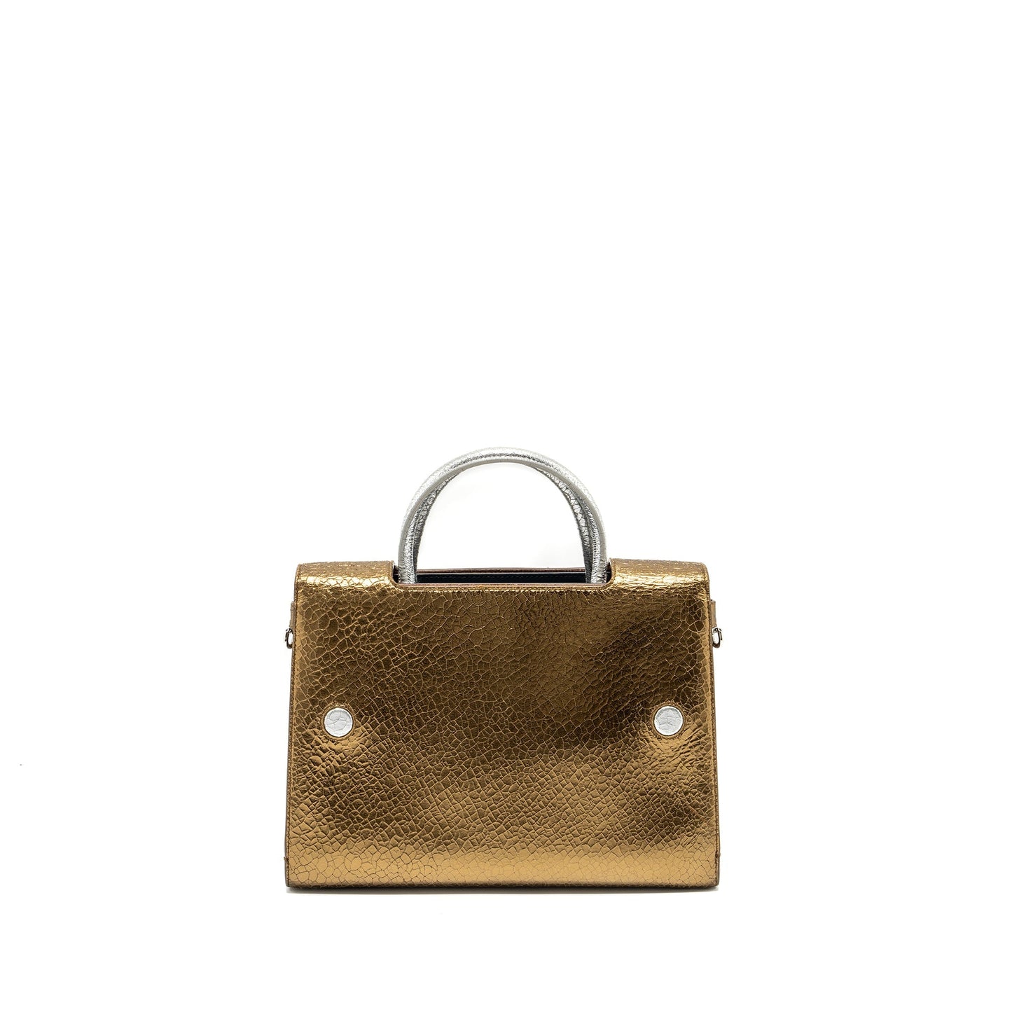Luxury Dior Top Hanbdle tote bag multicolour metallic bronze / silver SHW