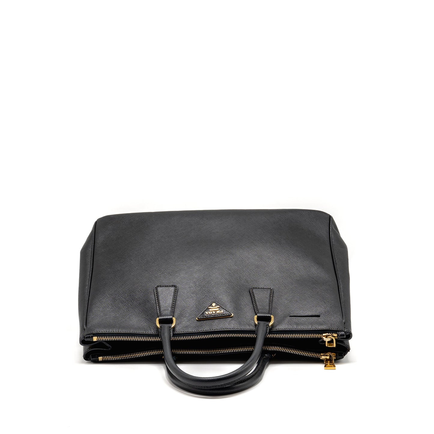 Prada Saffiano Tote Bag Calfskin black GHW