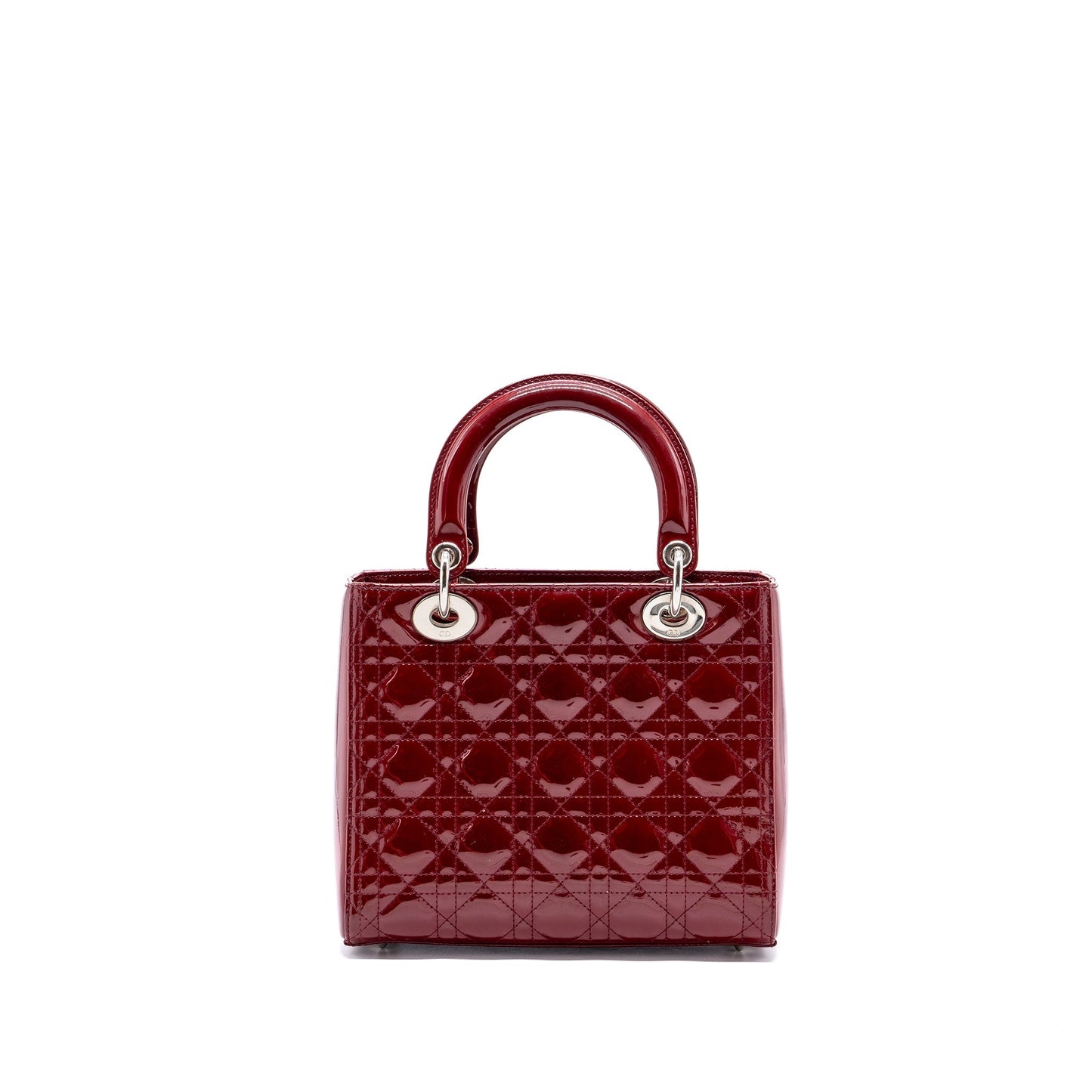 Luxury Dior Medium Lady Luxury Dior Patent Red SHW