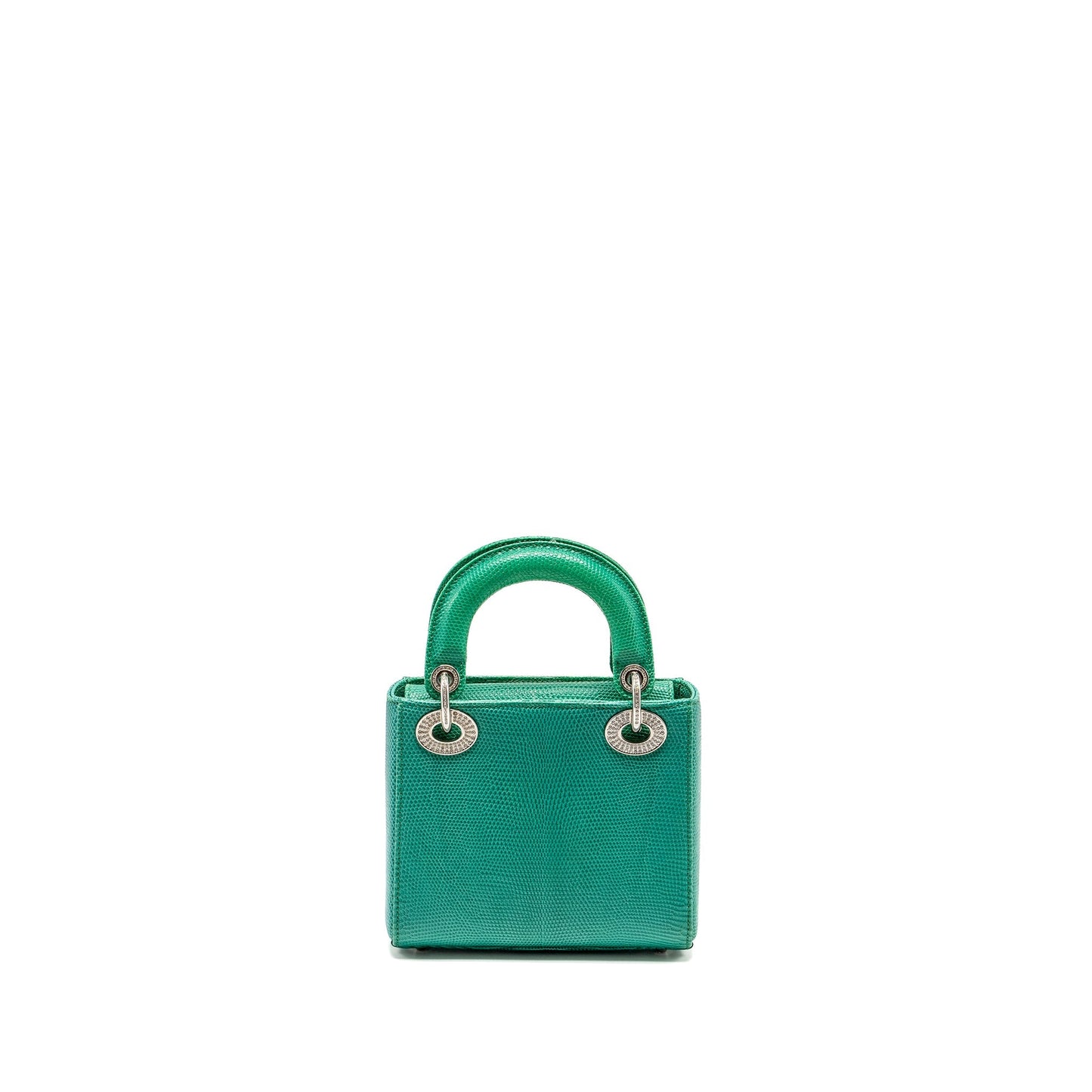 Luxury Dior Mini Lady Luxury Dior Lizard Green Crystal SHW