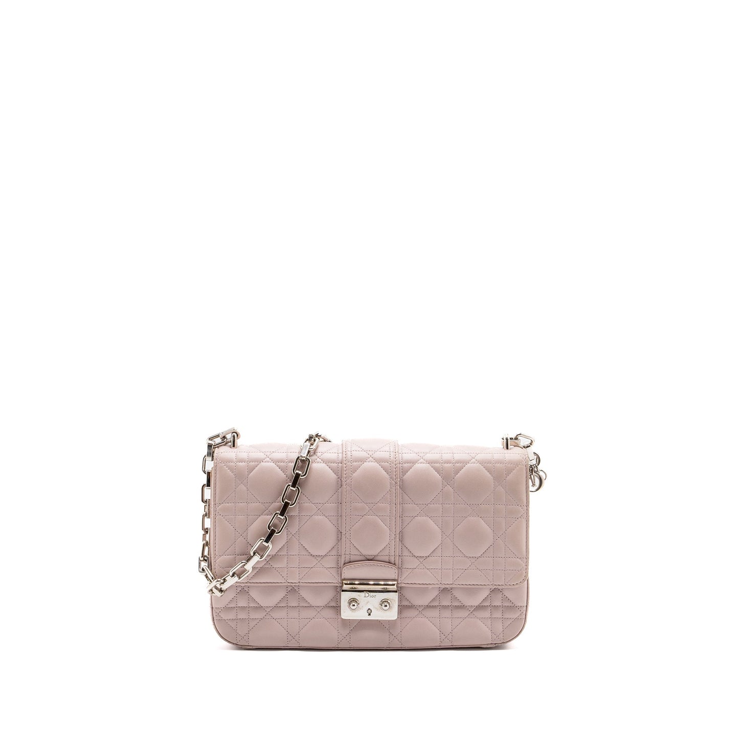 Luxury Dior Miss Luxury Dior Shoulder Bag Lambskin Light Beige SHW