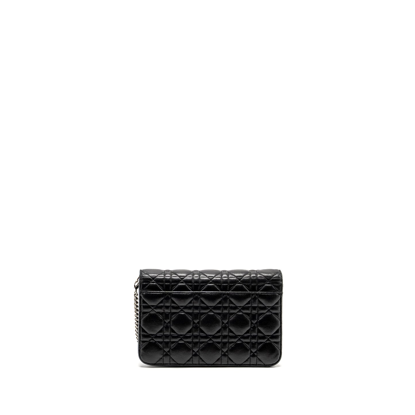 Luxury Dior Miss Luxury Dior Promenade Pouch Bag Lambskin Black SHW