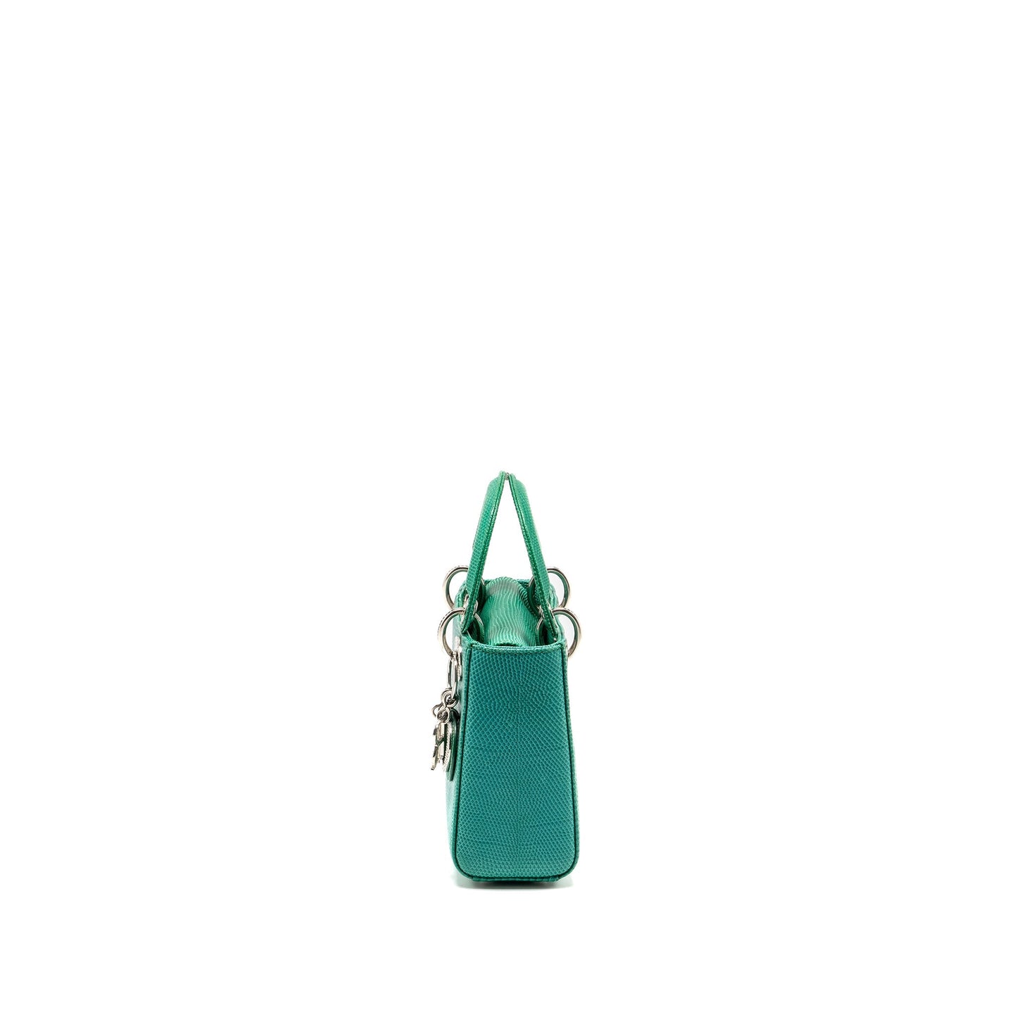 Luxury Dior Mini Lady Luxury Dior Lizard Green Crystal SHW