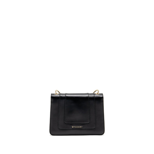Bvlgari Serpenti Forever Crossbody bag Calfskin Black LGHW