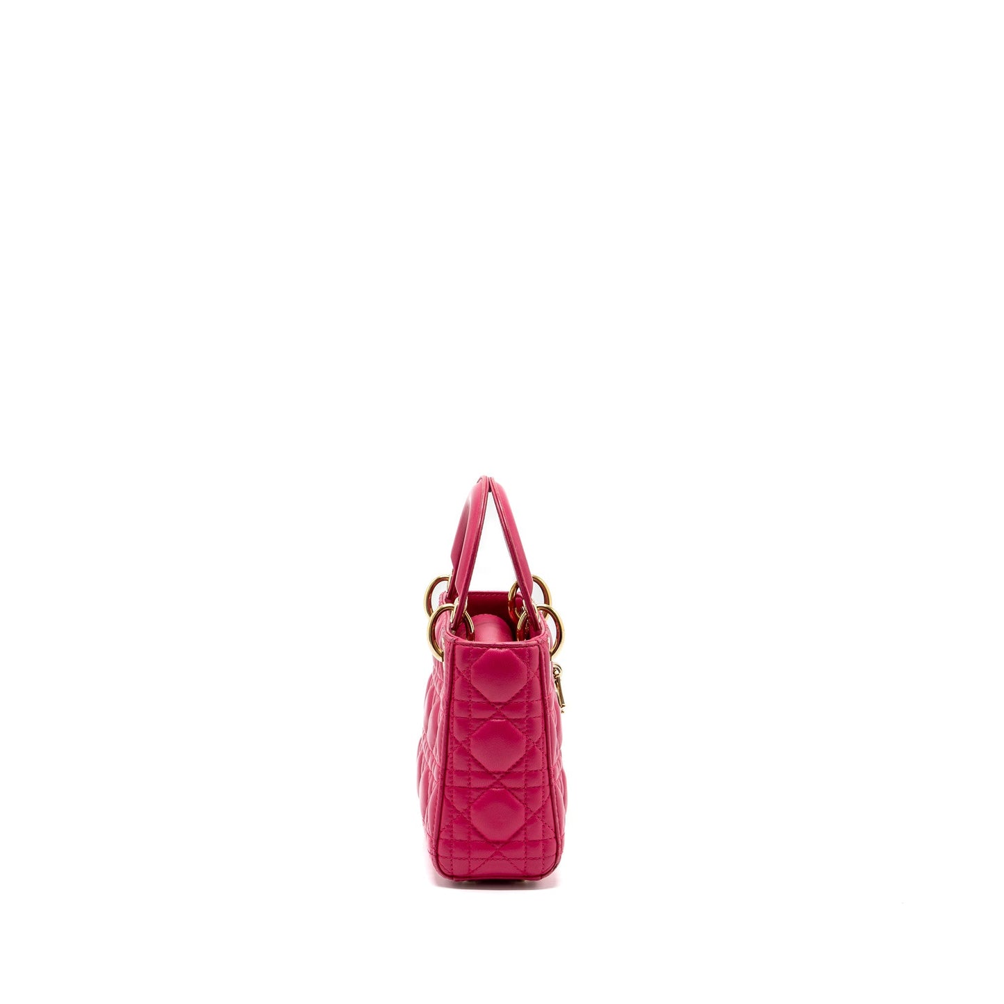 Luxury Dior mini lady Luxury Dior lambskin pink GHW