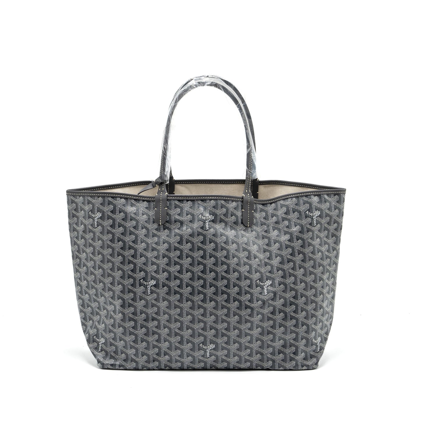 Goyard Saint Louis PM tote bag goyardline canvas / leather grey SHW