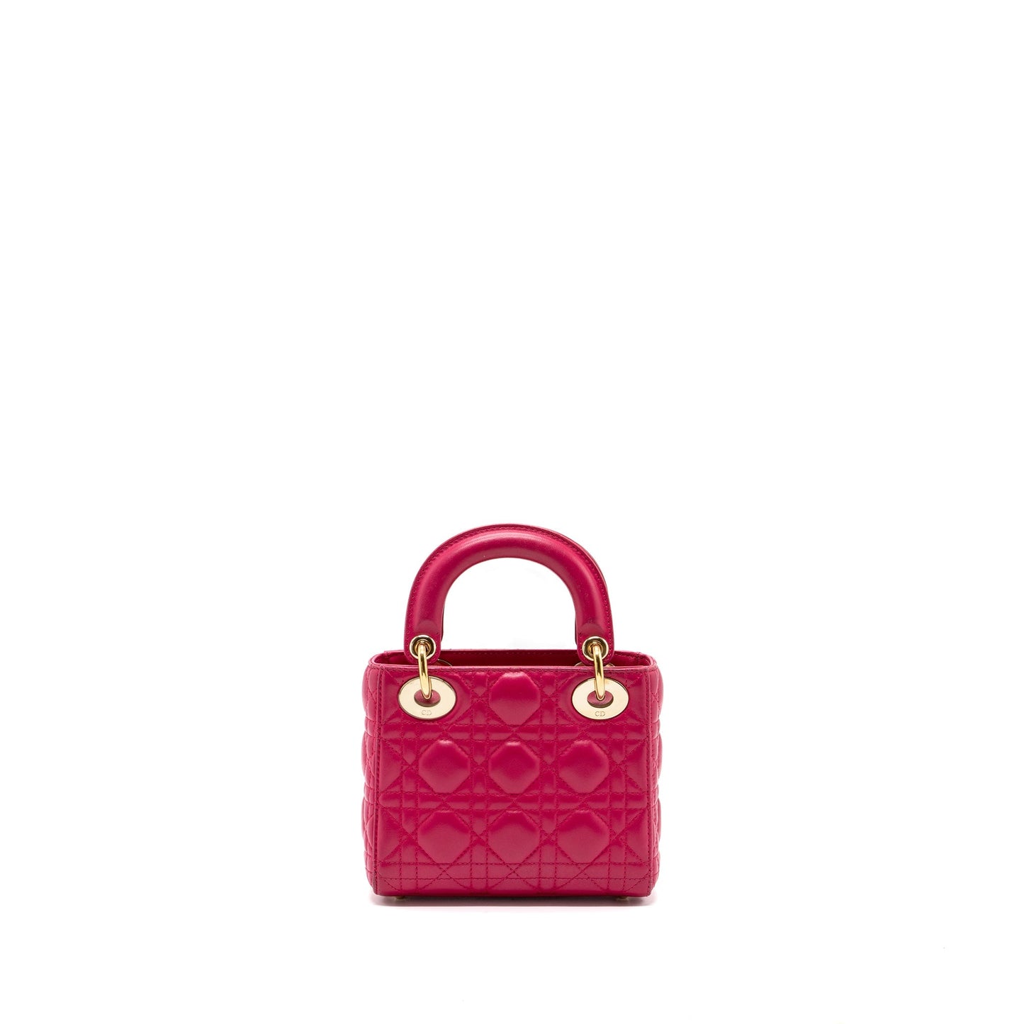 Luxury Dior mini lady Luxury Dior lambskin pink GHW