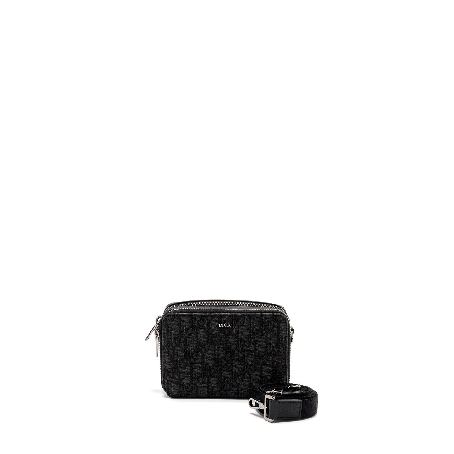 Luxury Dior Pouch With Strap Black Luxury Dior Oblique Jacquard SHW