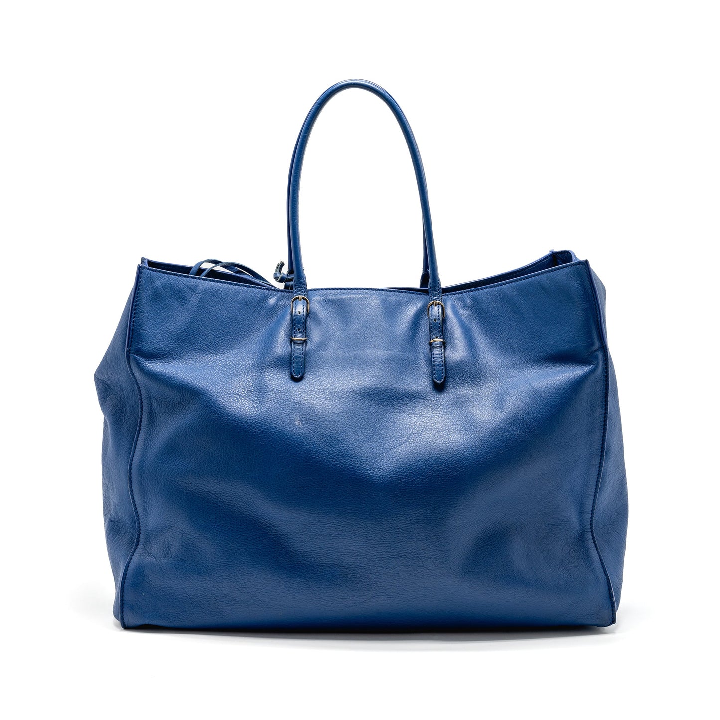Balenciaga Papier A4 Tote Bag Leather Blue SHW