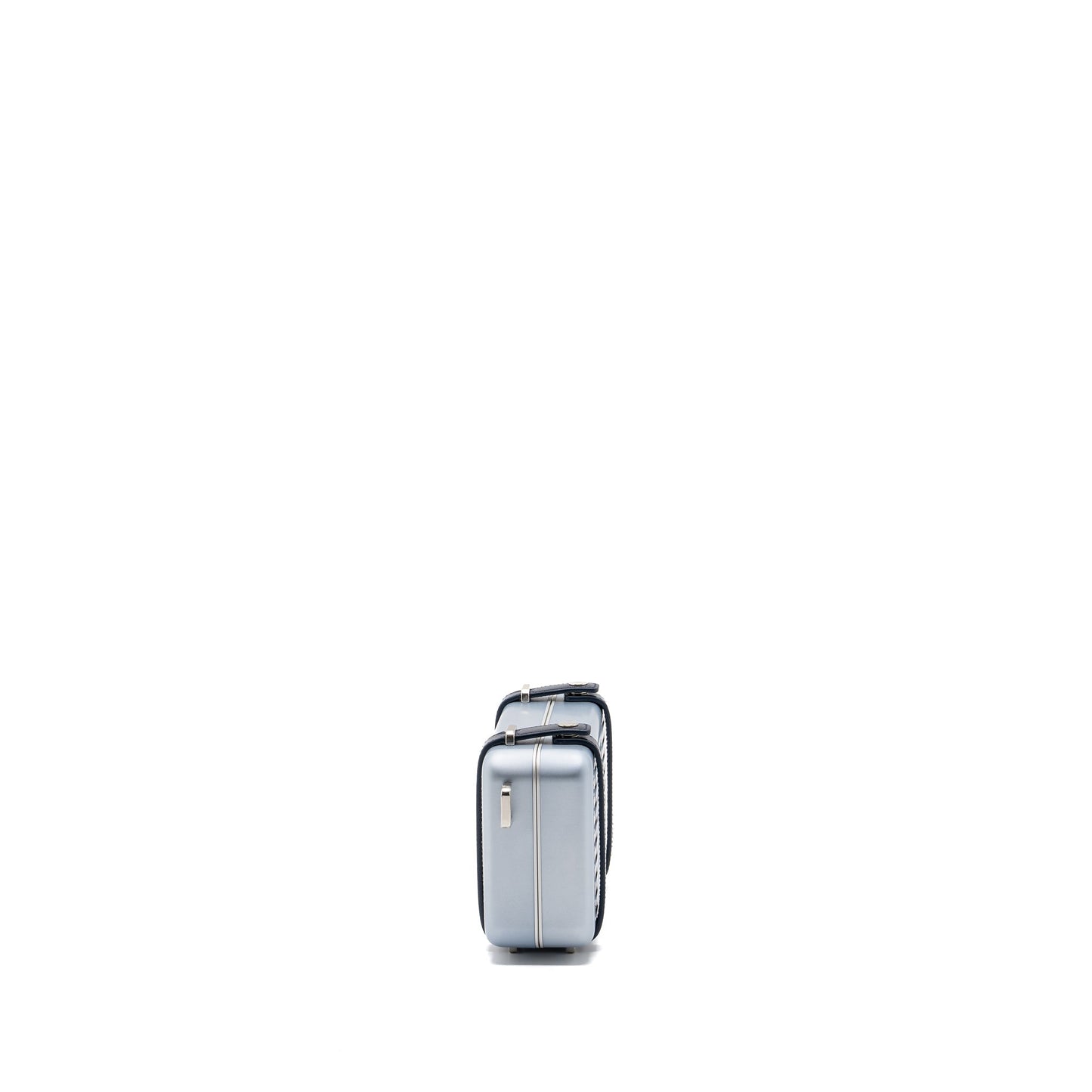 Luxury Dior X Rimowa clutch trunk bag aluminium / calfskin silver / black SHW