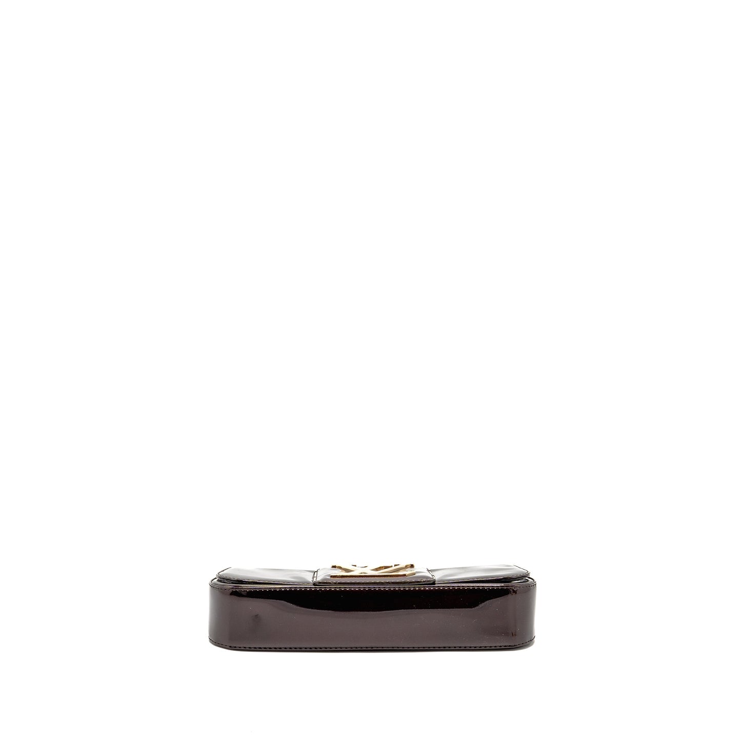 Louis Vuitton sobe clutch patent leather dark purple GHW