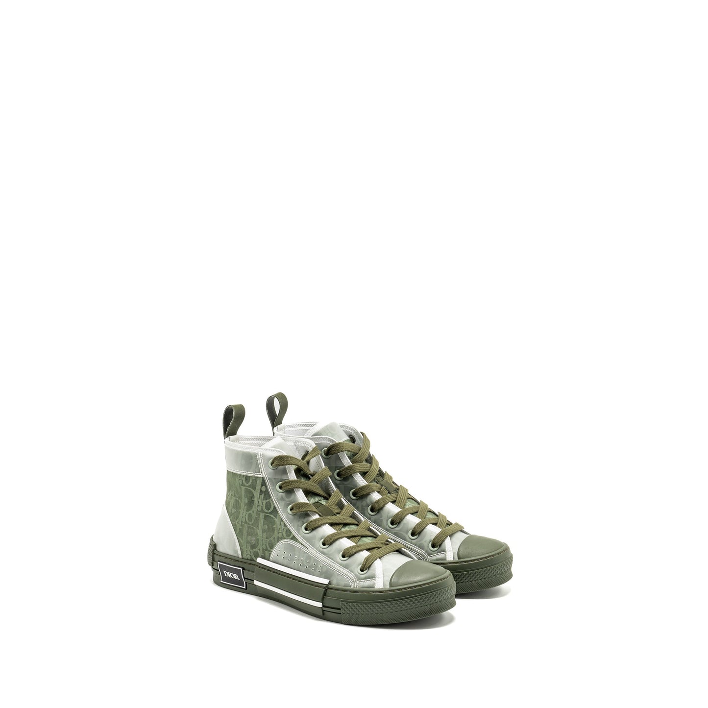 Luxury Dior Size 39 B23 Oblique High-top Sneaker Green/Oblique