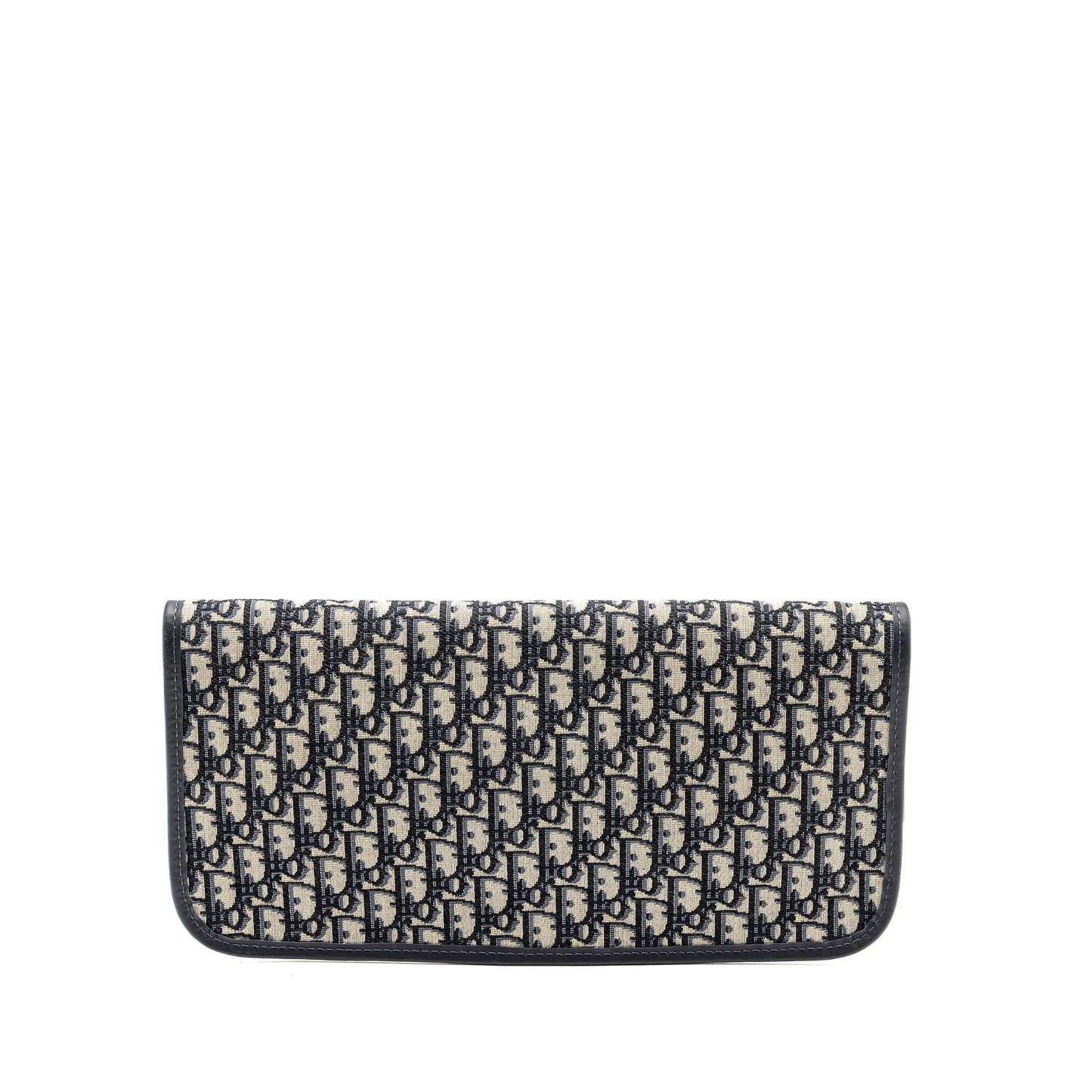 Luxury Dior Folder Clutch Blue Luxury Dior Oblique Canvas/Leather GHW