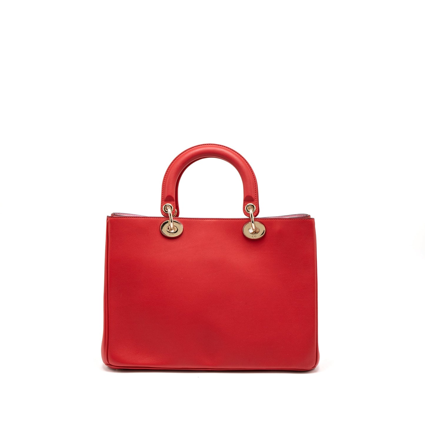 Luxury Dior Luxury Diorissimo Bag Calfskin Red/ Pink LGHW