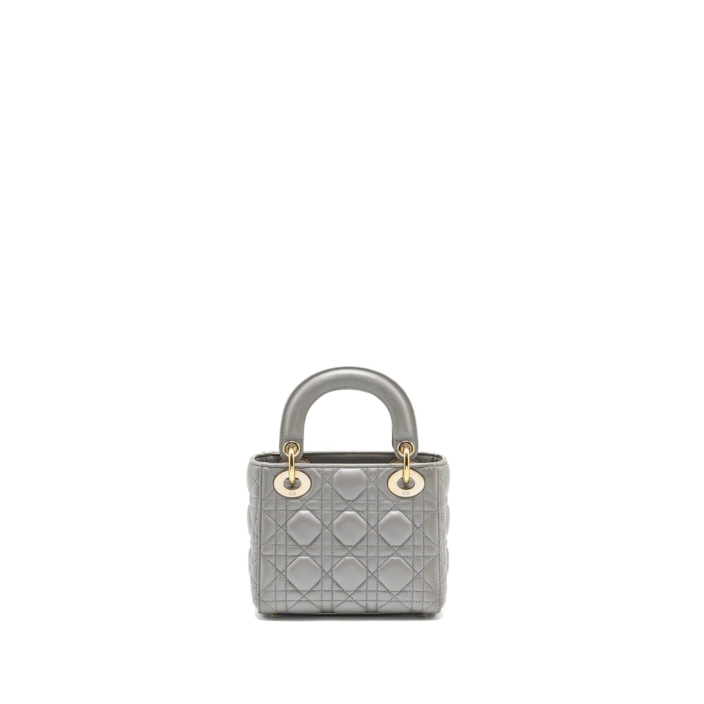 Luxury Dior Mini Lady Luxury Dior Lambskin Grey LGHW