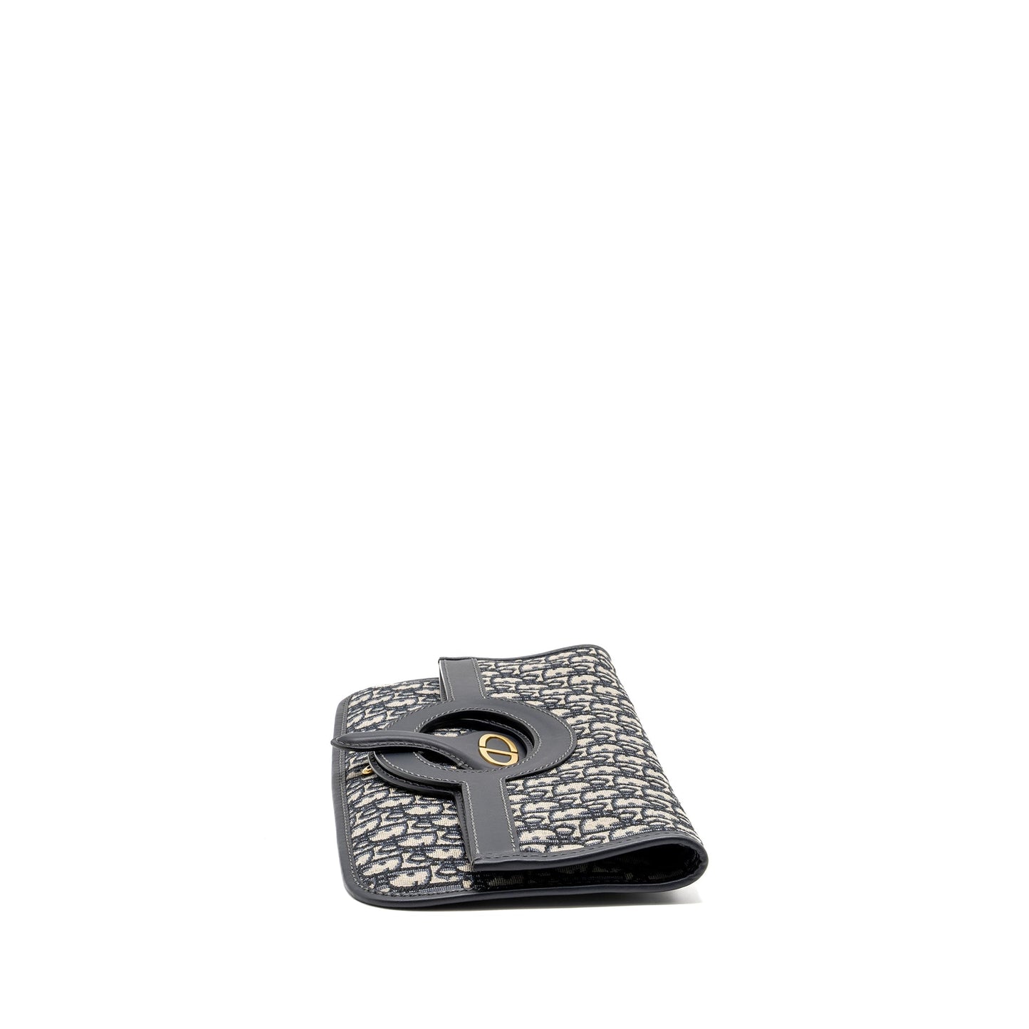 Luxury Dior Folder Clutch Blue Luxury Dior Oblique Canvas/Leather GHW