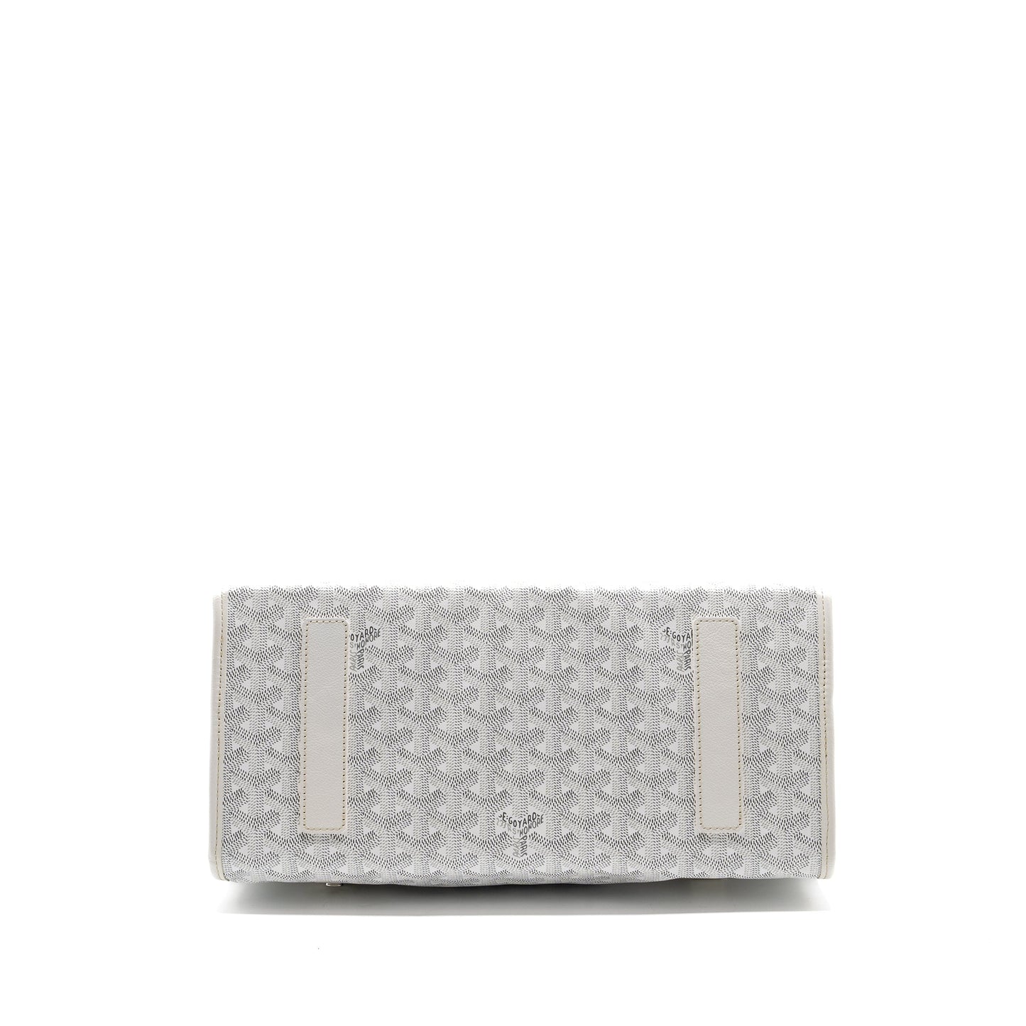 Goyard Saint Leger Backpack Goyardine Canvas White SHW