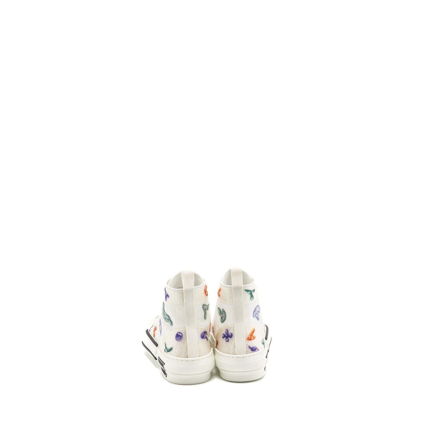 Luxury Dior Size 40 Kenny Scharf B23 Oblique High-top Sneaker White/Multicolour
