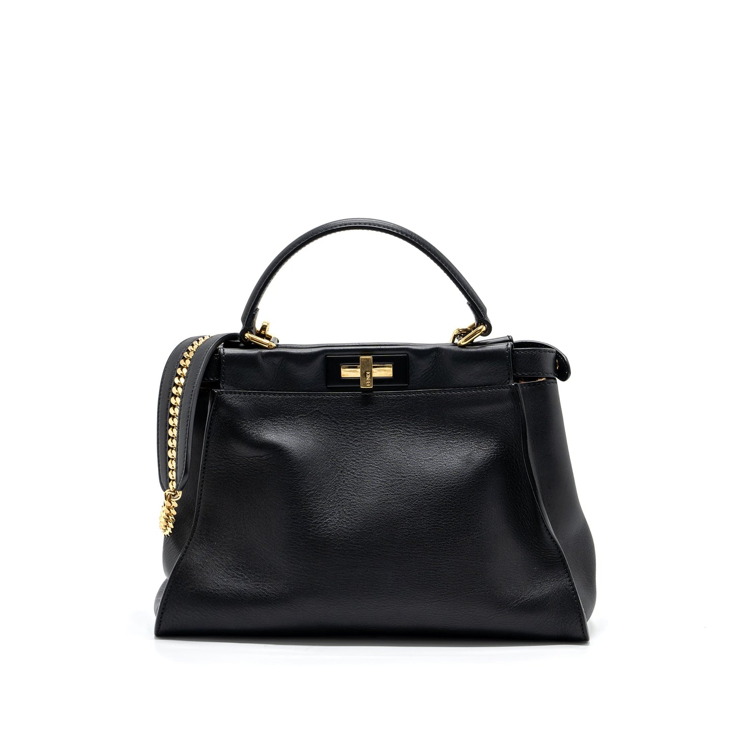 Fendi Medium Peekaboo Bag leather Black GHW