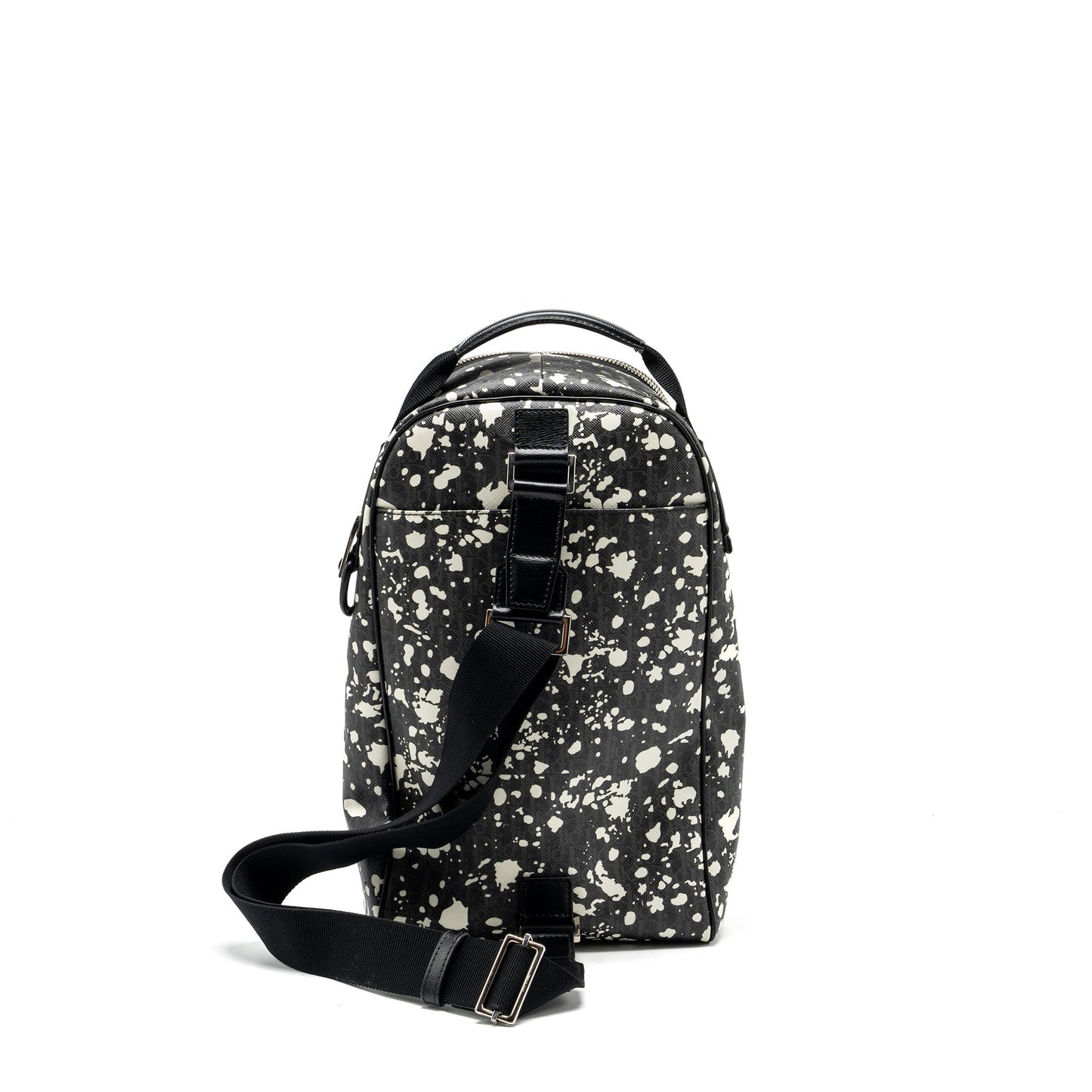 Luxury Dior homme Rider bag canvas multicolour black / grey SHW