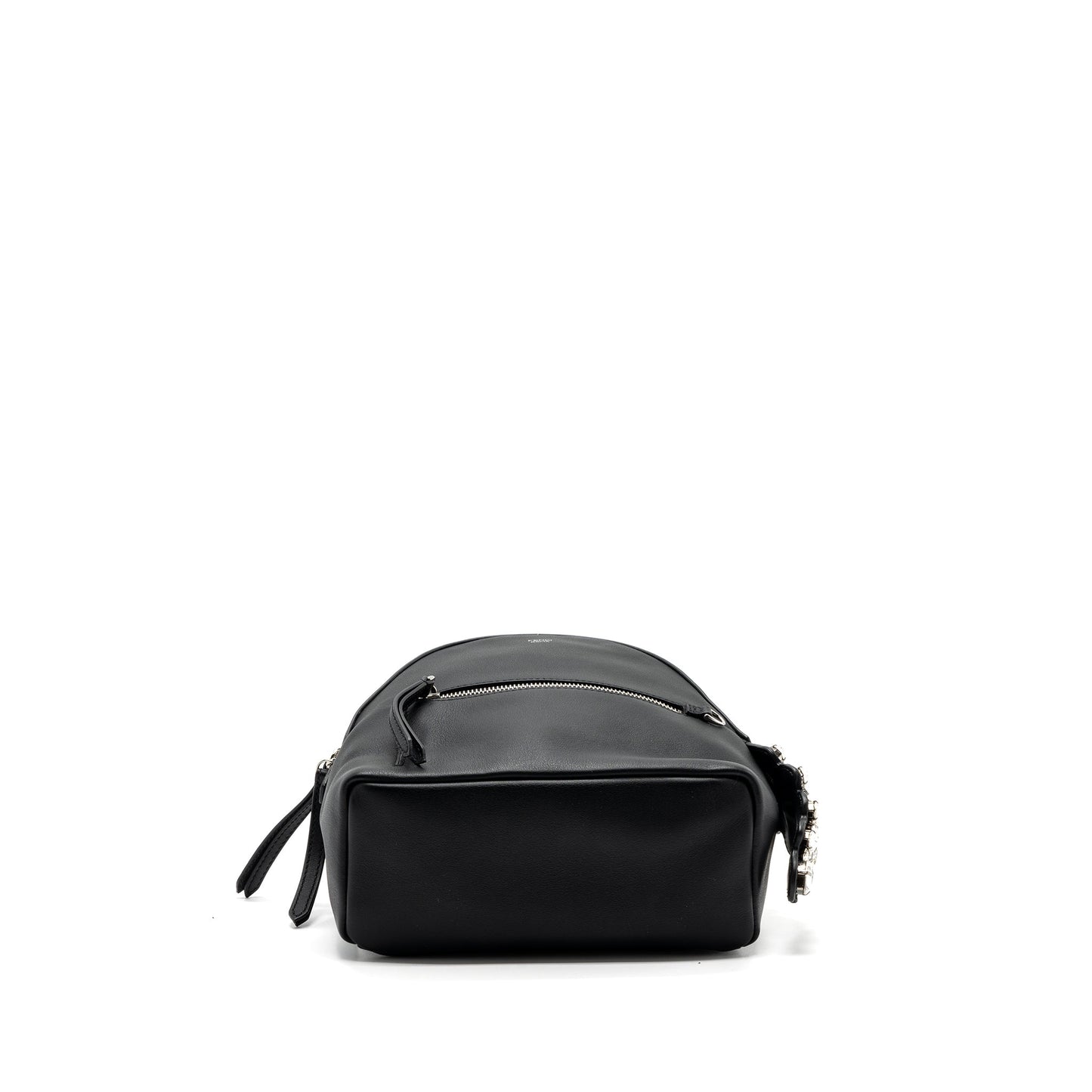 Fendi By The Way Backpack Leather Crystal Black SHW