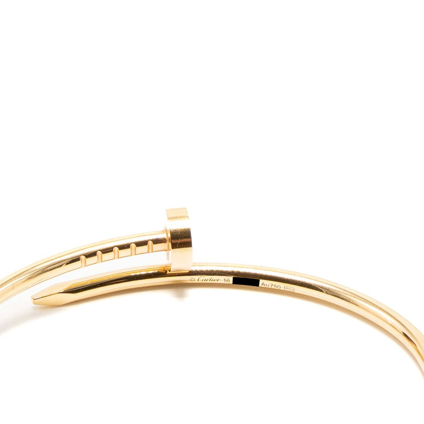 Cartier Size 16 Juste Un Clou Bracelet Small Model Yellow Gold