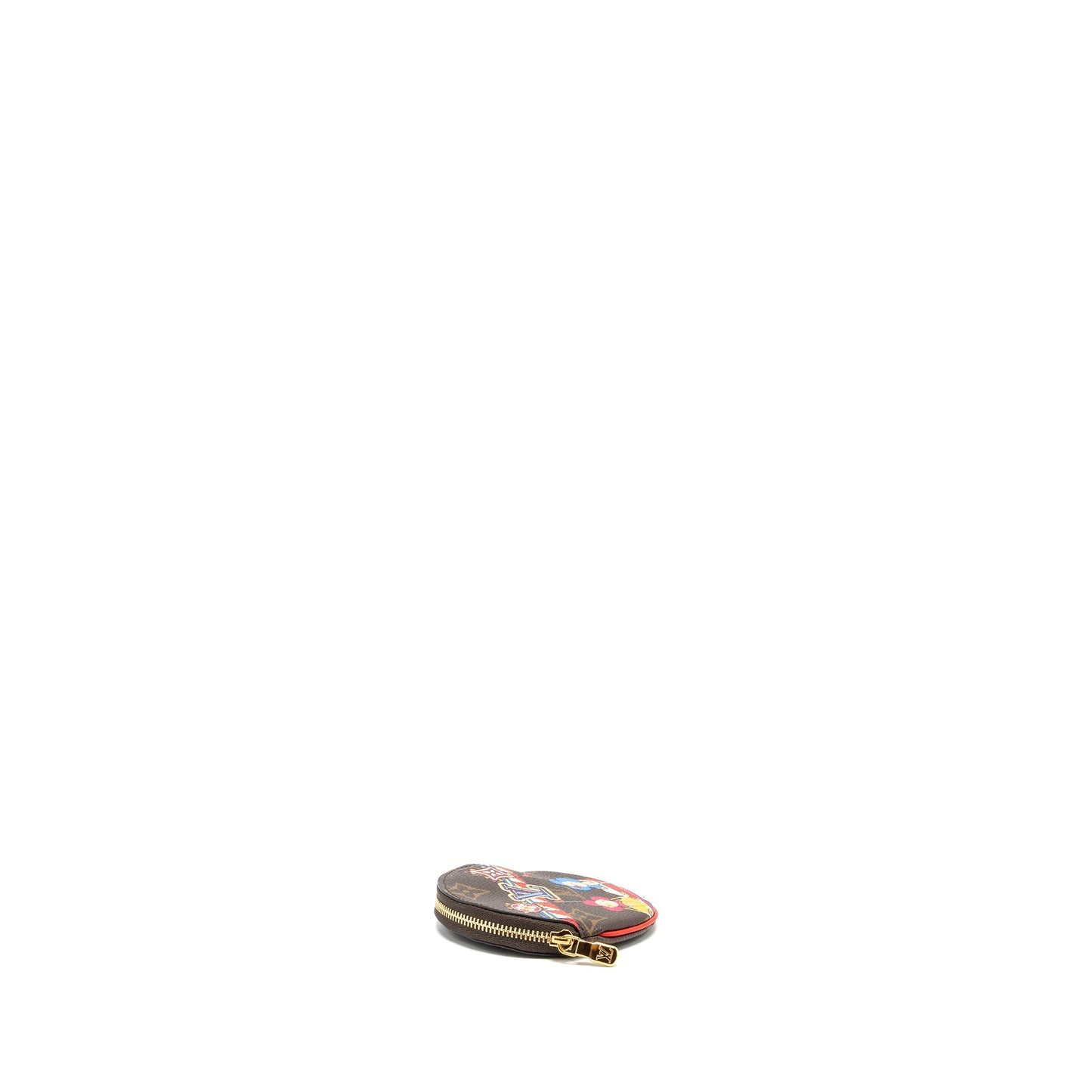 Louis Vuitton Round Coin Pouch Vivienne Bumper Car Monogram Canvas Multicolour GHW