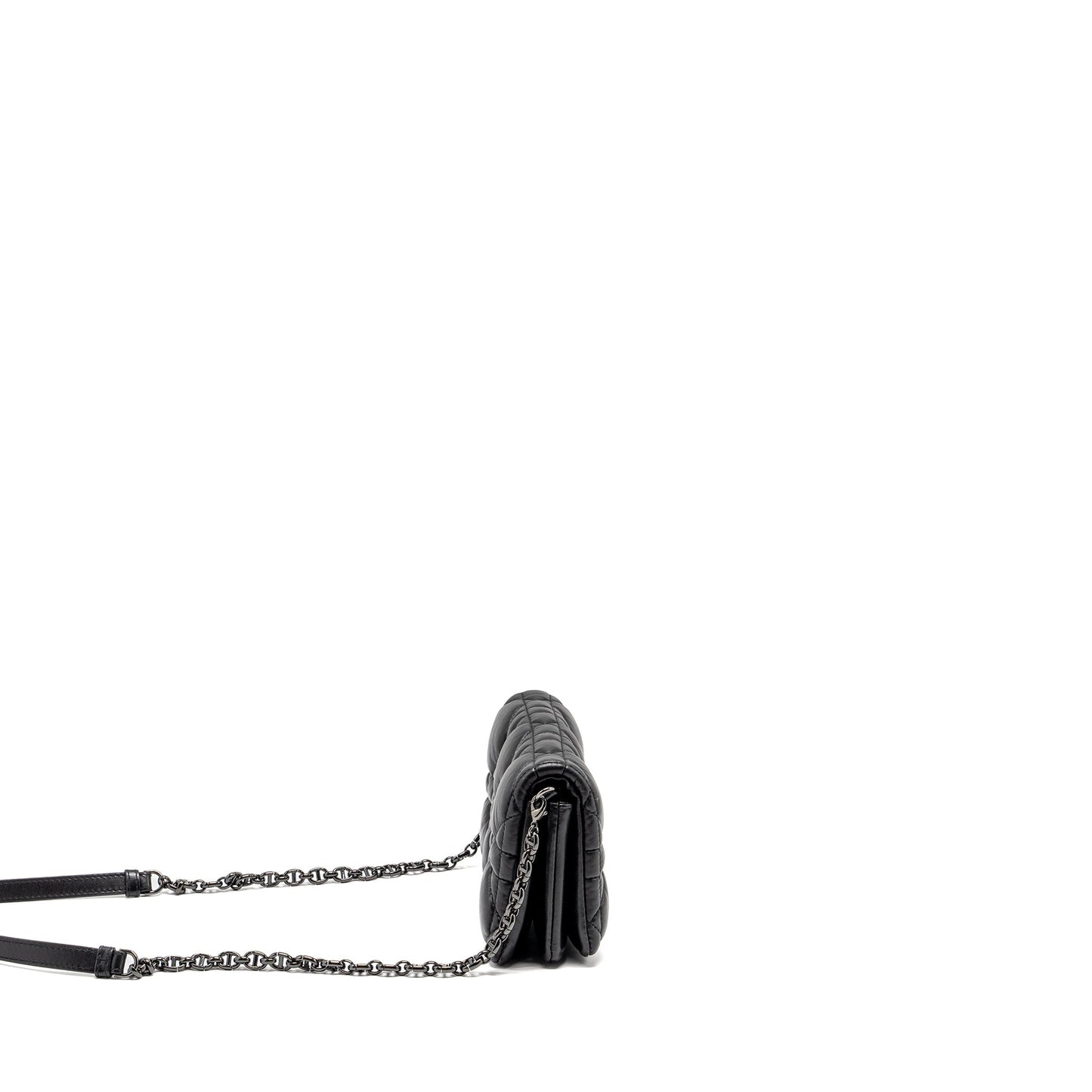 Luxury Dior Mini Caro Flap Bag Calfskin Black/ Black Hardware