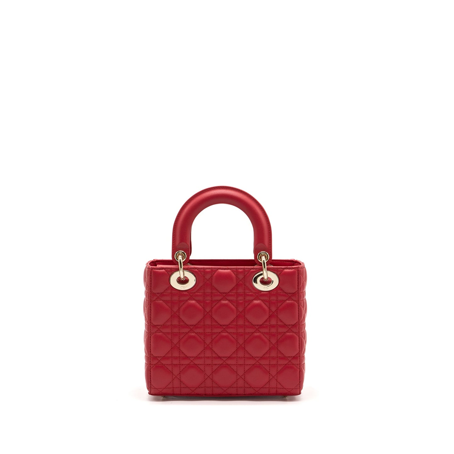 Luxury Dior Small Lady Luxury Dior Lambskin Red LGHW